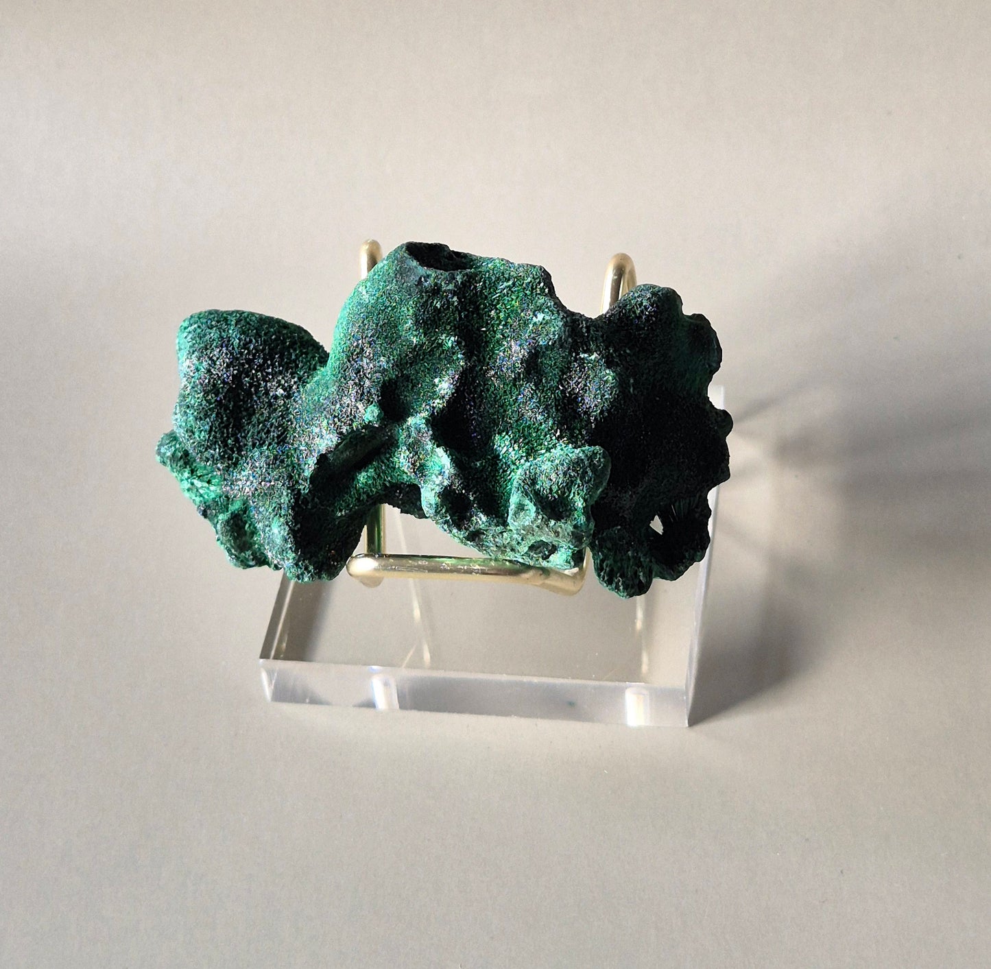 Velvet Malachite - Ruw Malachiet Edelsteen Stuk F. 64gr.