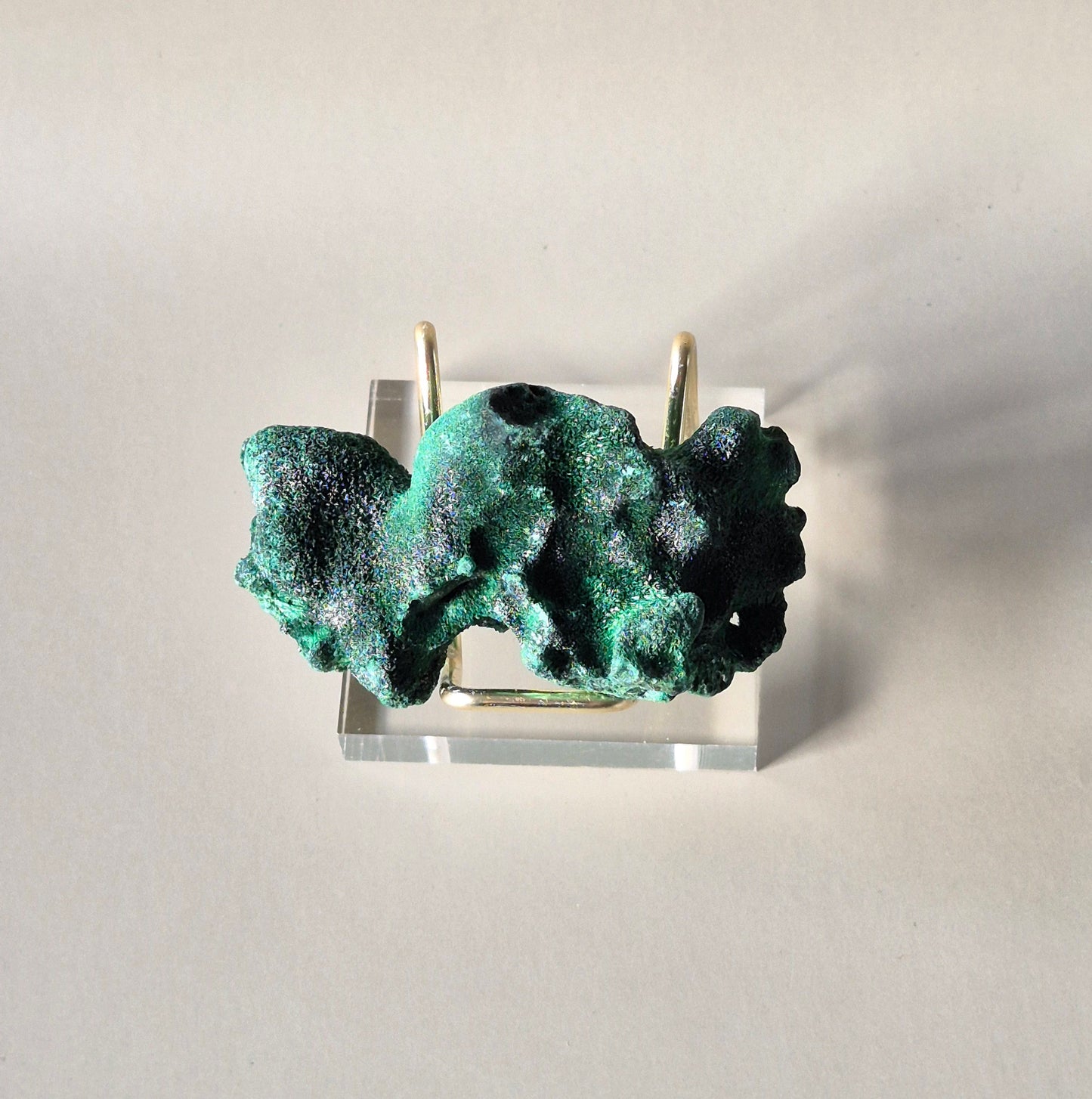 Velvet Malachite - Ruw Malachiet Edelsteen Stuk F. 64gr.