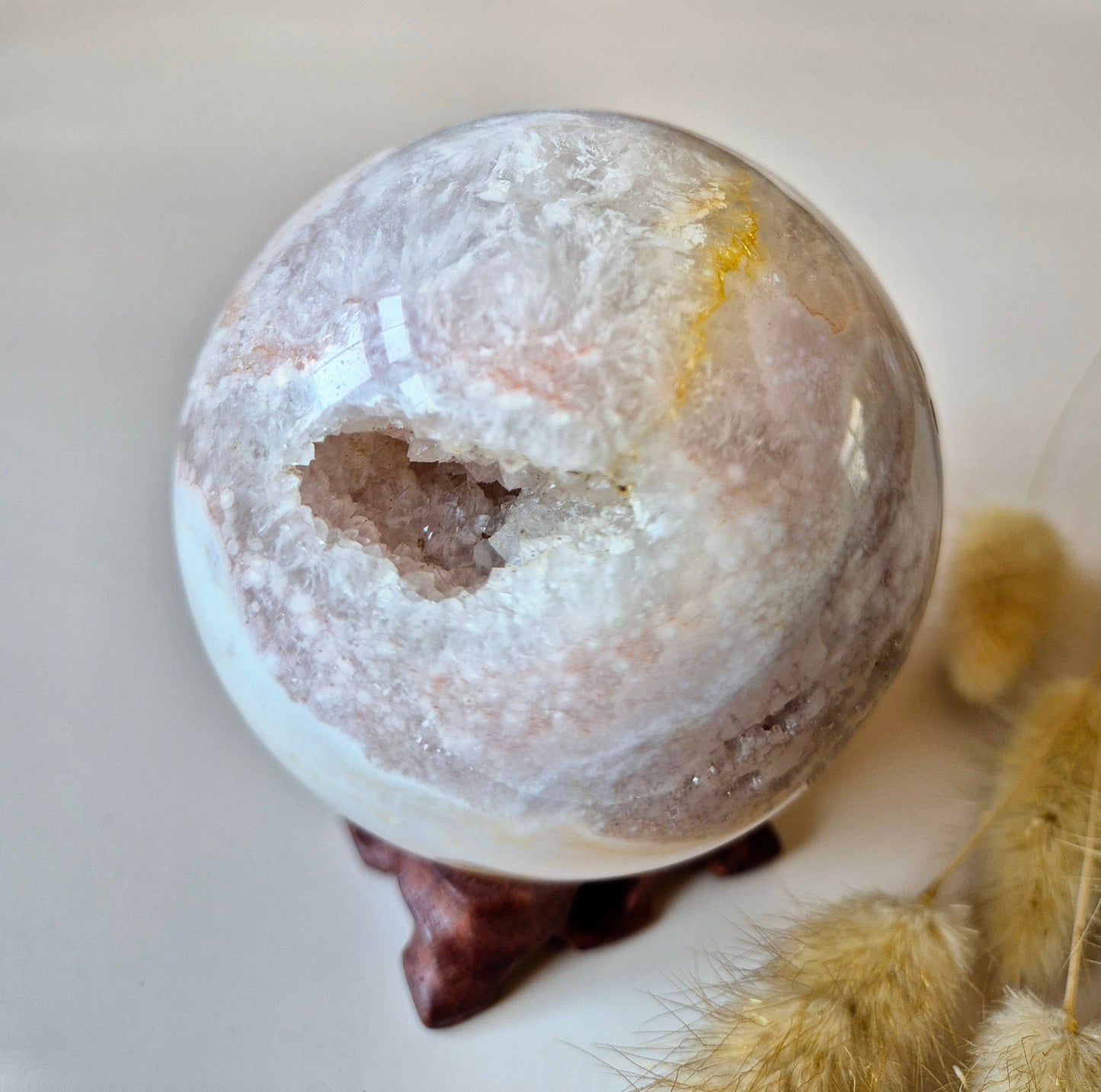 Crystal Gemstone Ball Amethyst sphere 40mm