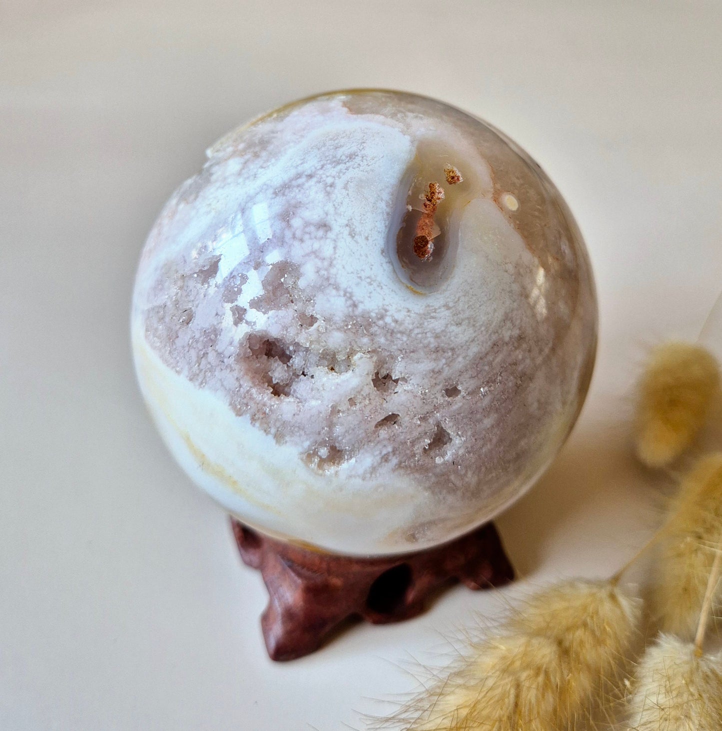 Crystal Gemstone Ball Amethyst sphere 40mm
