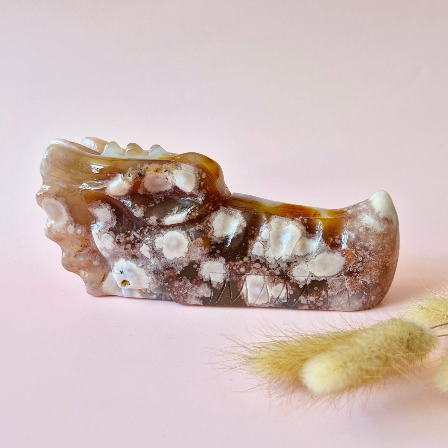 Gemstone Purple Mica Dragon Skull | Mysticism, Intuition & Powerful Protection Dragon Skull