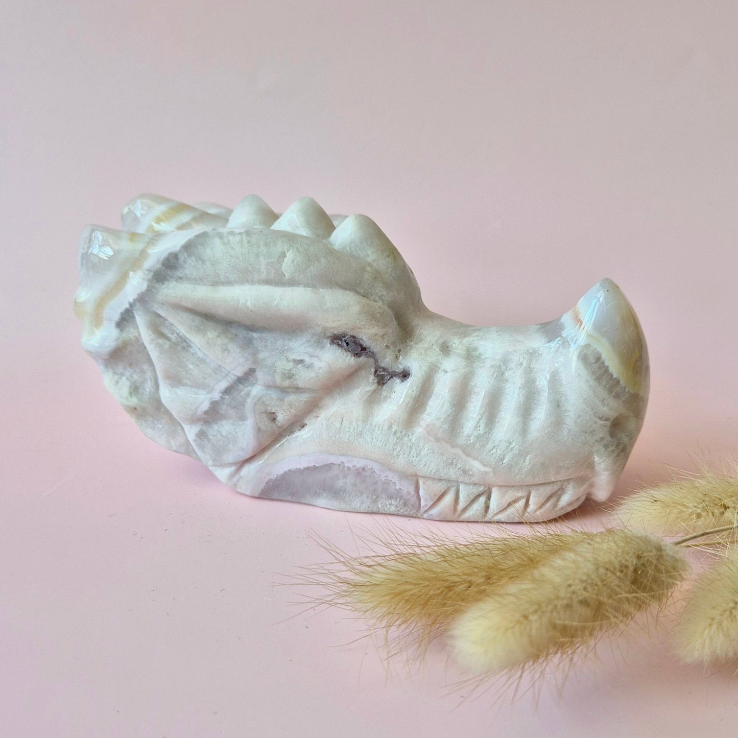 Gemstone Purple Mica Dragon Skull | Mysticism, Intuition & Powerful Protection Dragon Skull
