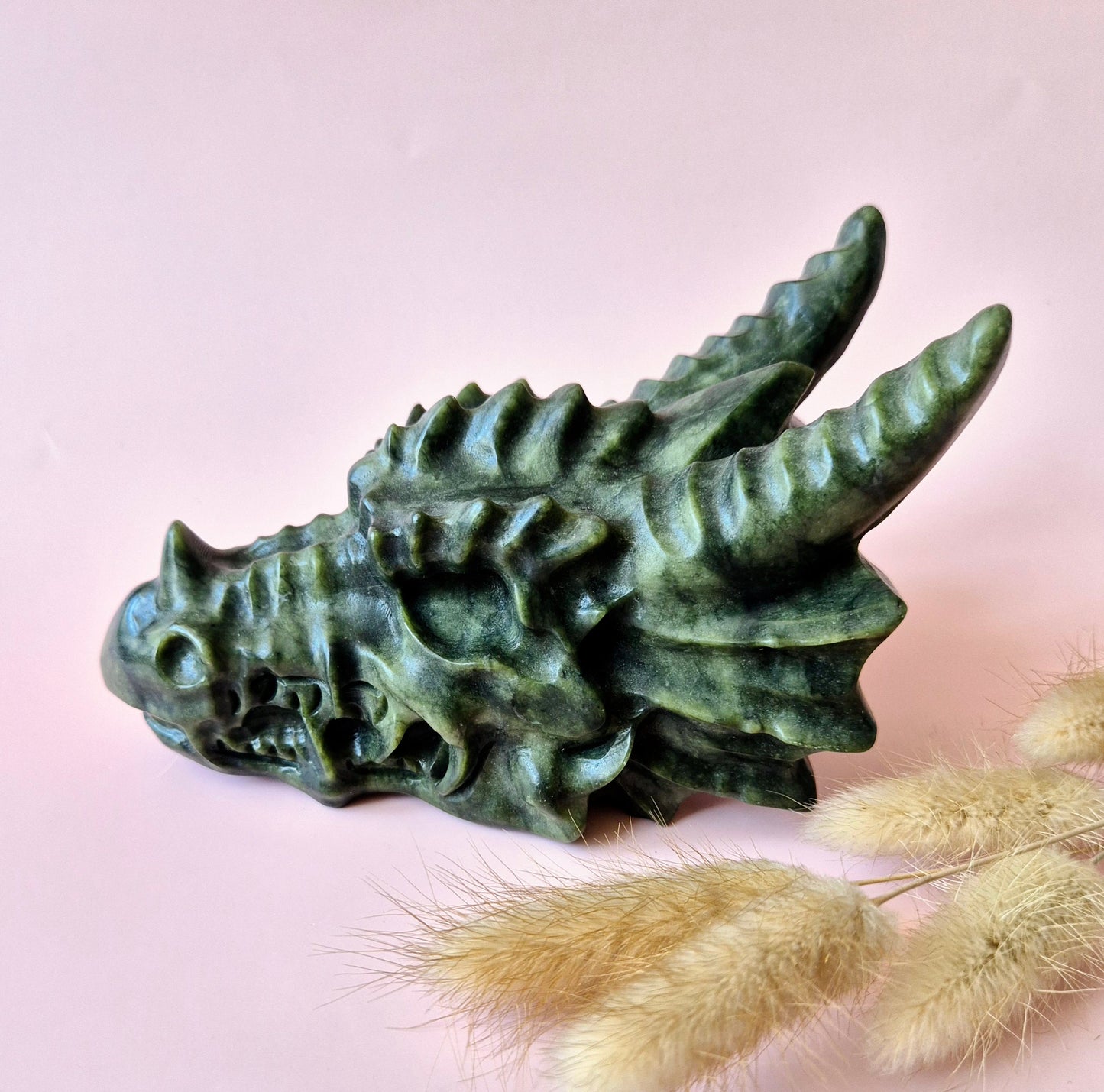Gemstone Purple Mica Dragon Skull | Mysticism, Intuition & Powerful Protection Dragon Skull