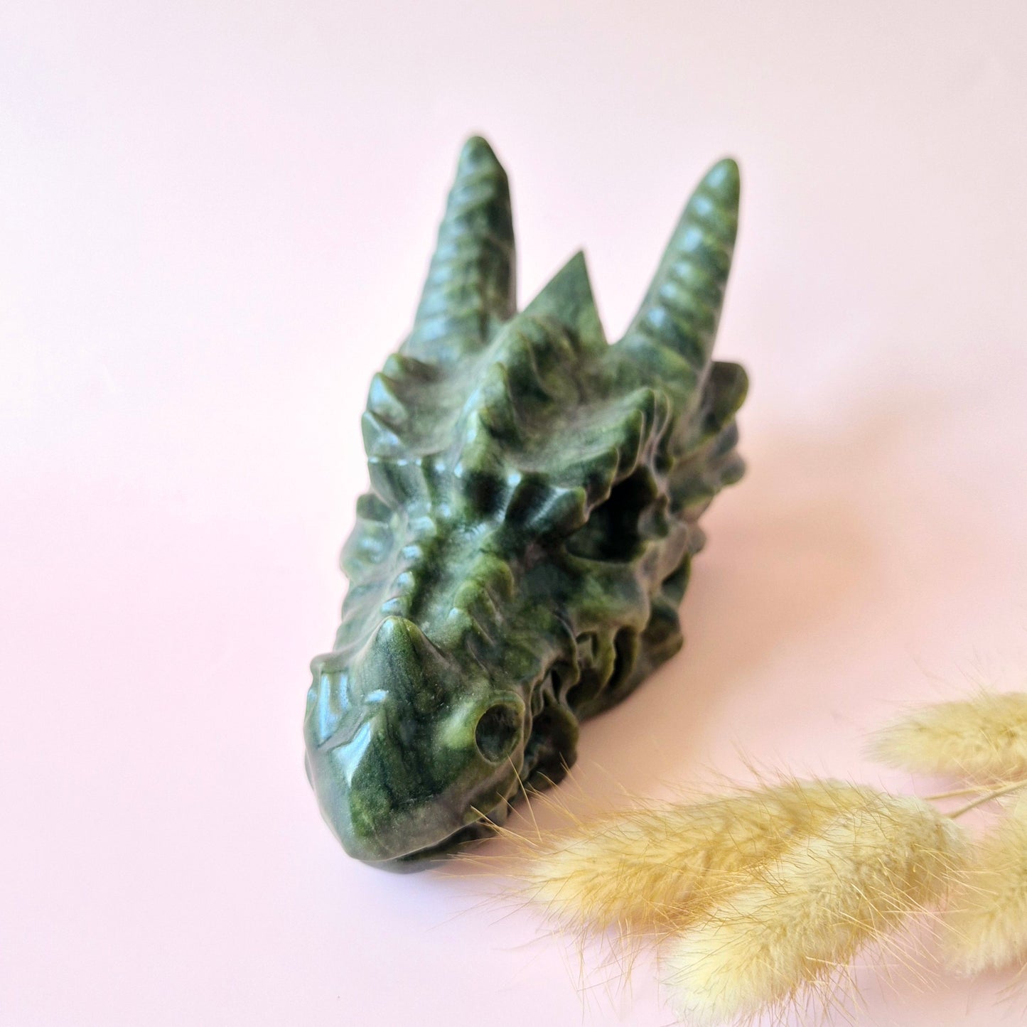 Gemstone Purple Mica Dragon Skull | Mysticism, Intuition & Powerful Protection Dragon Skull