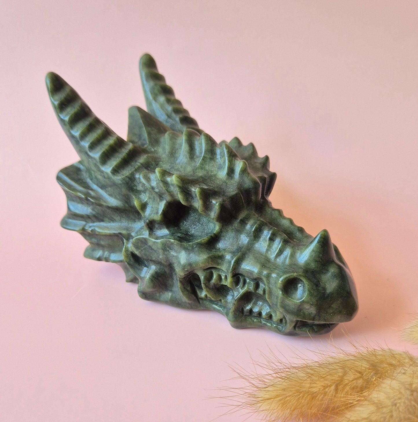 Gemstone Purple Mica Dragon Skull | Mysticism, Intuition & Powerful Protection Dragon Skull