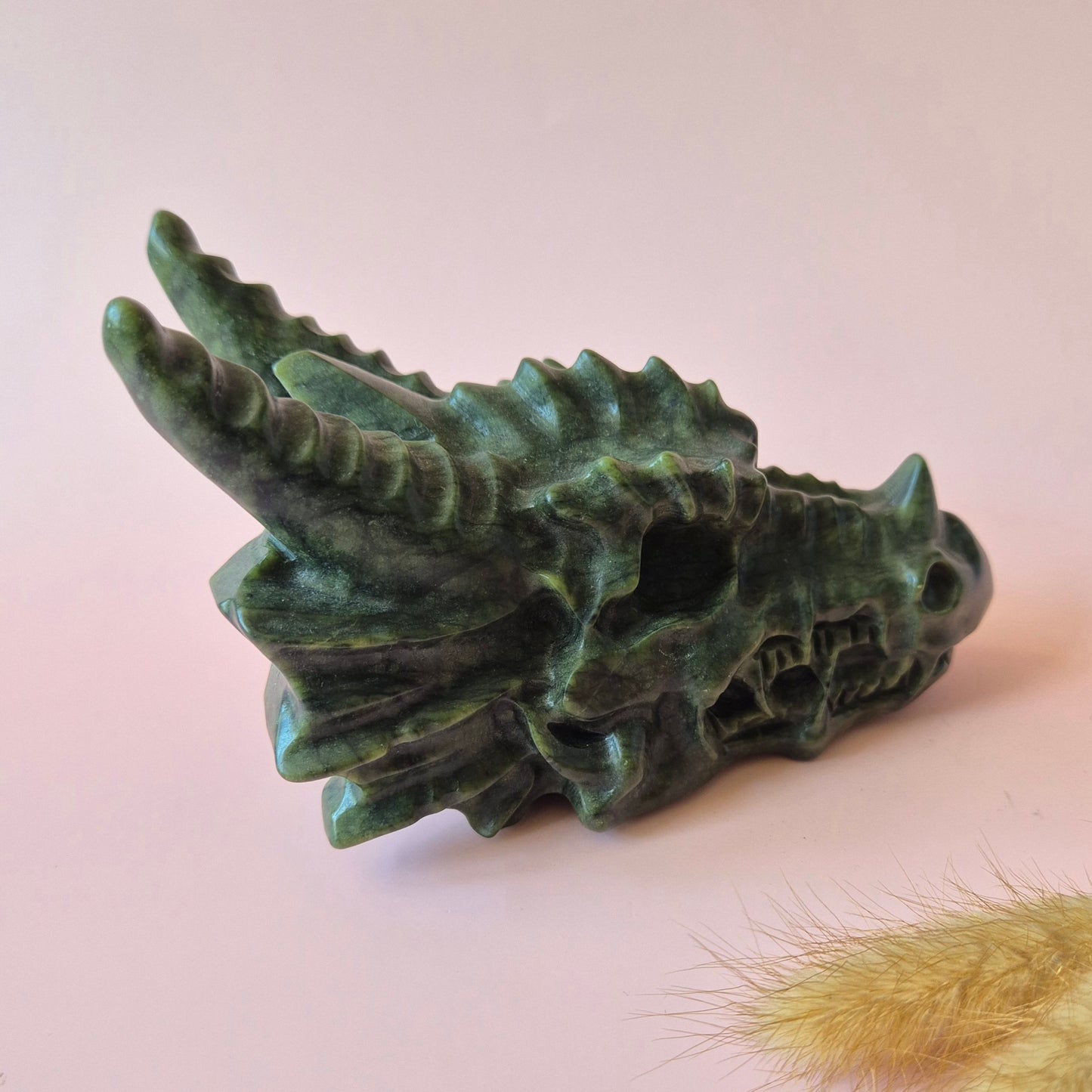Gemstone Purple Mica Dragon Skull | Mysticism, Intuition & Powerful Protection Dragon Skull