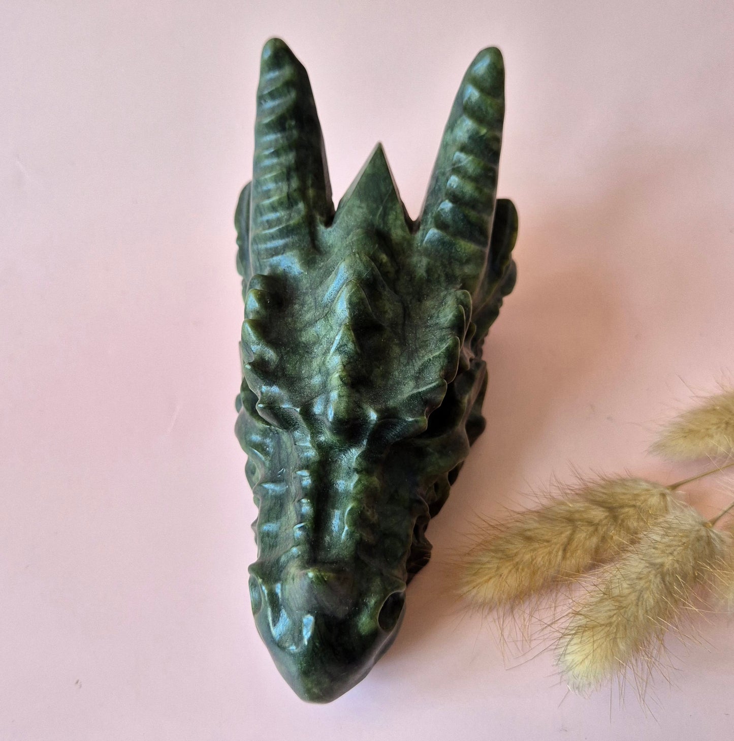 Gemstone Purple Mica Dragon Skull | Mysticism, Intuition & Powerful Protection Dragon Skull
