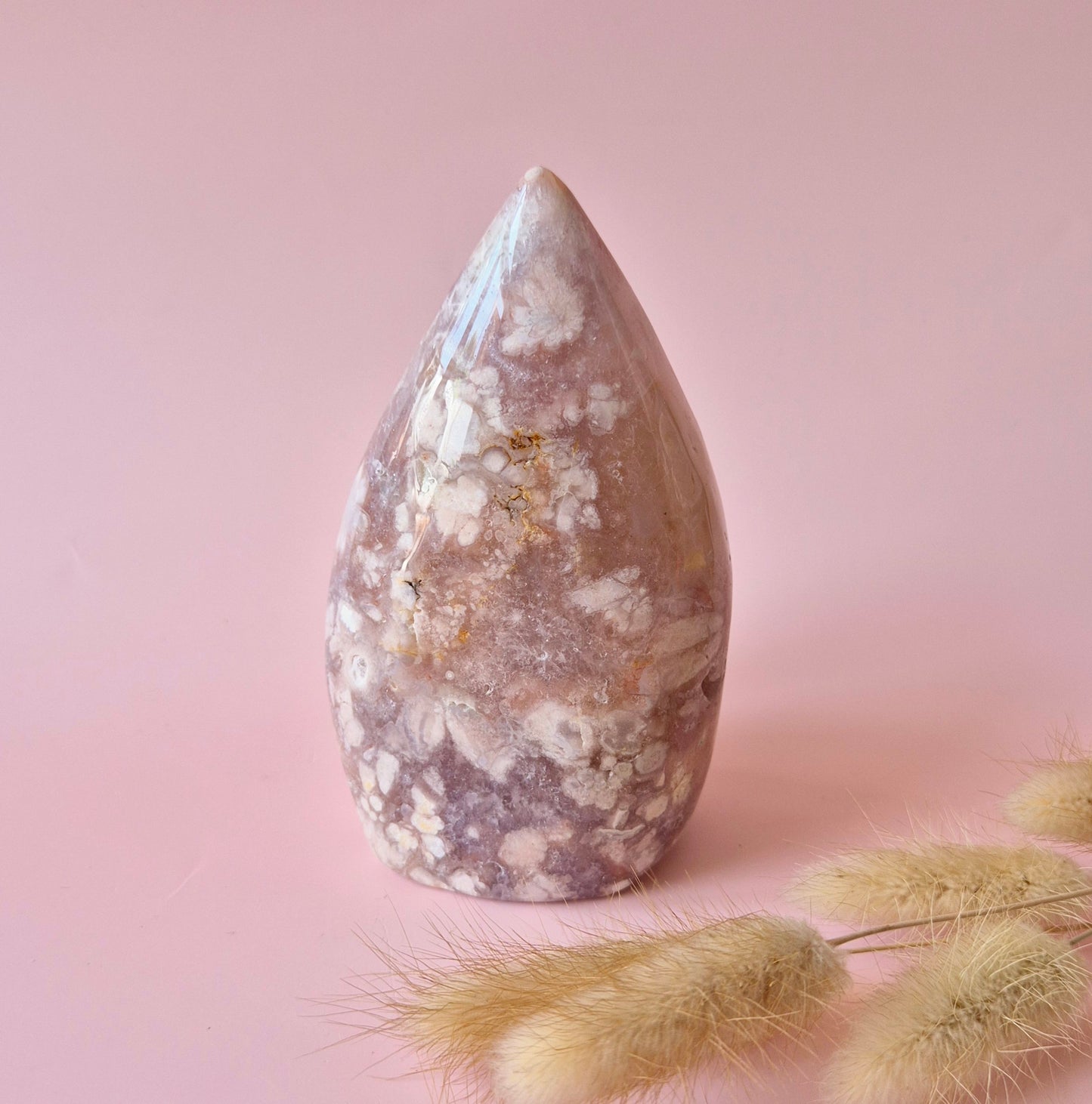 Druzy Roze Amethist Freeforms & Flames – Magische Zachte Energie