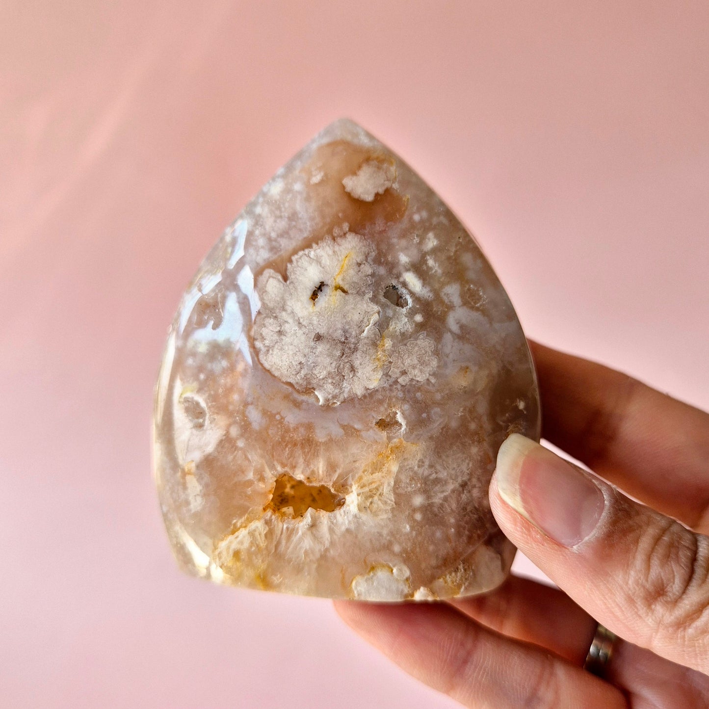 Druzy Roze Amethist Freeforms & Flames – Magische Zachte Energie