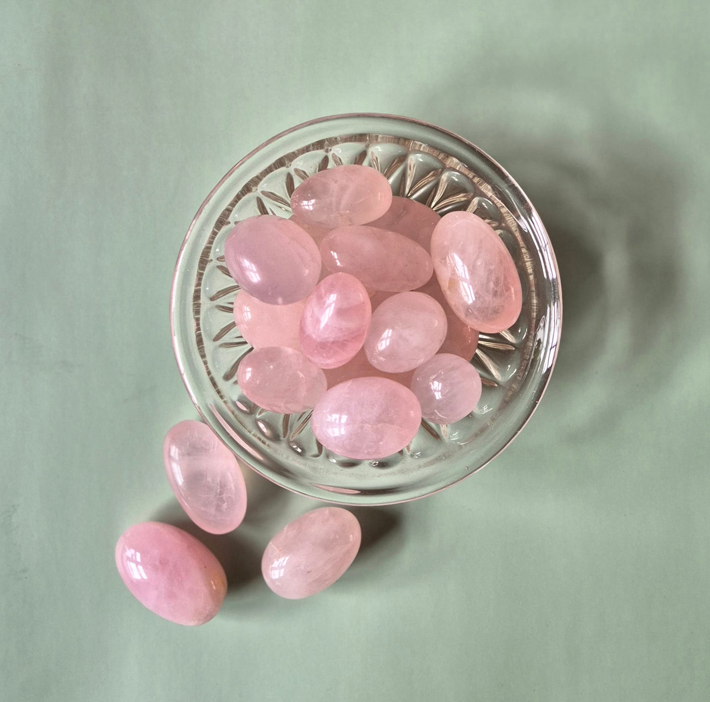 Big Crystal Rose Quartz Tumbled Gemstone 3-5cm Rozenkwarts Trommelsteen Knuffelsteen Zaksteen Christmas Kerstmis Cadeau Idee