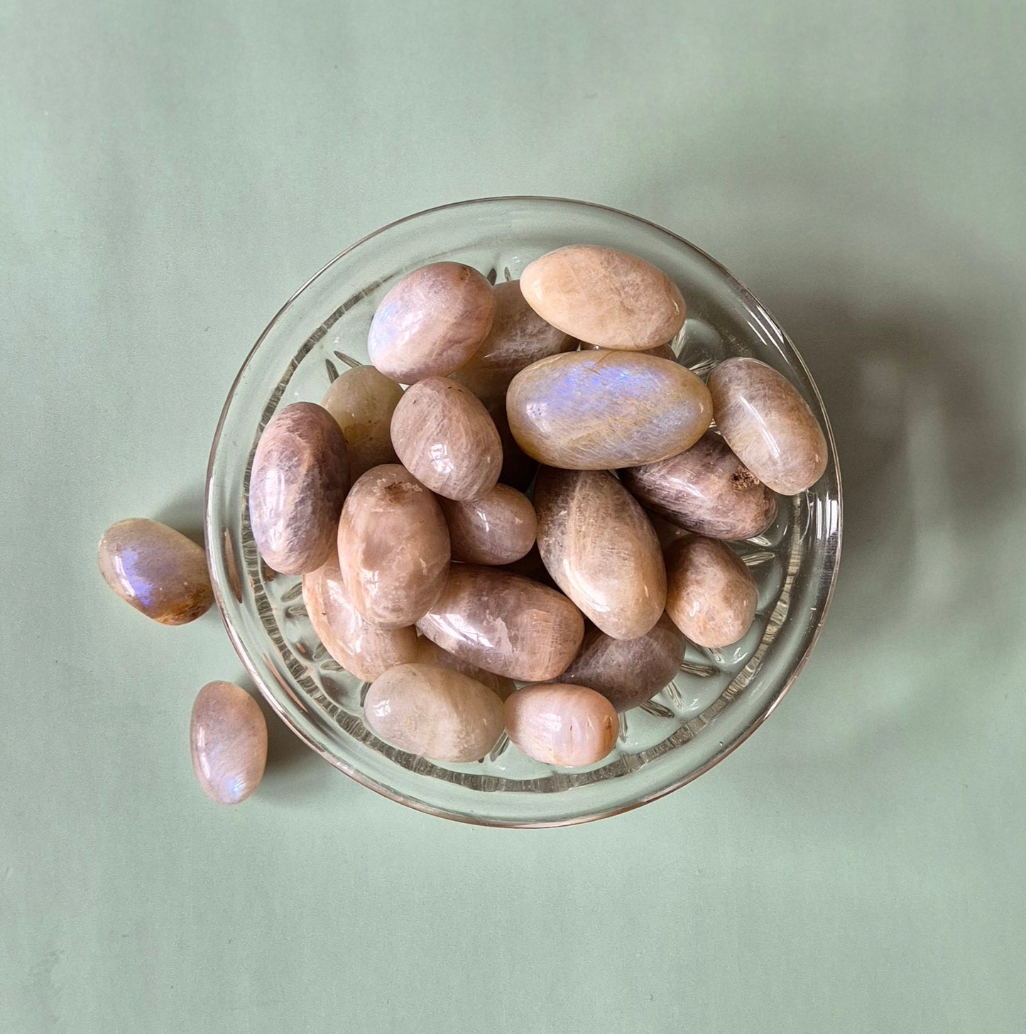 Crystal Moonstone Tumbled Gemstone 3-5cm