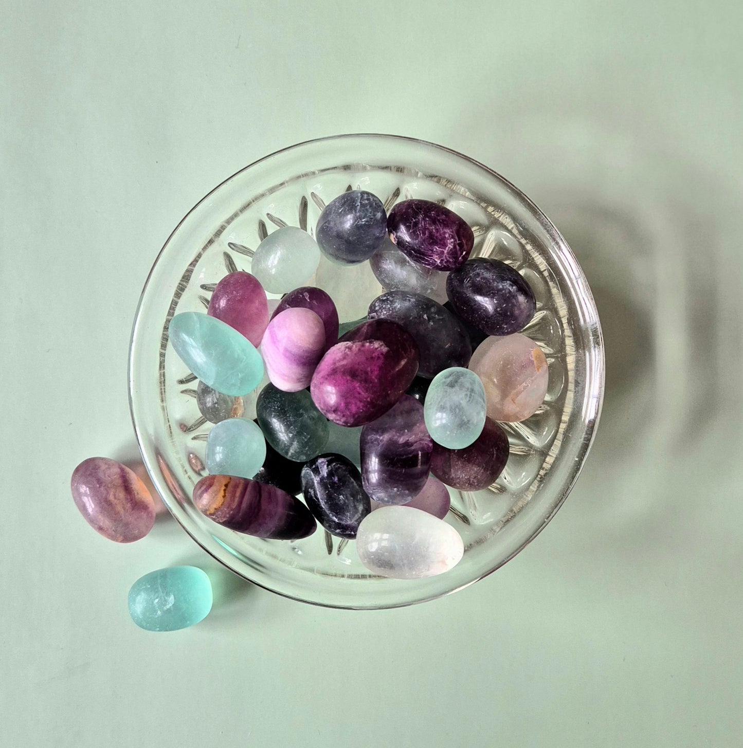 Crystal Candy Fluorit Trommelstein 3-4cm