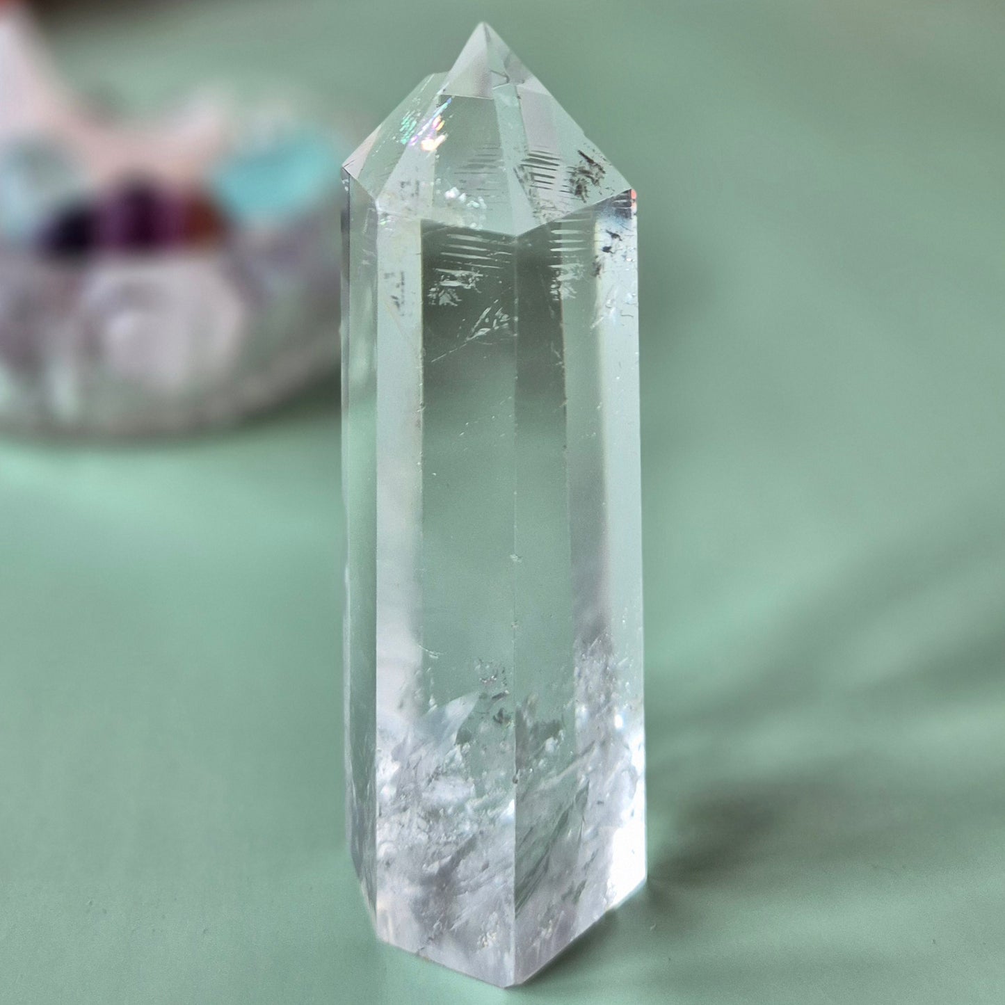 A+ Heldere Kwaliteit Edelsteen Bergkristal Toren / Obelisk (Clear Quartz Tower)