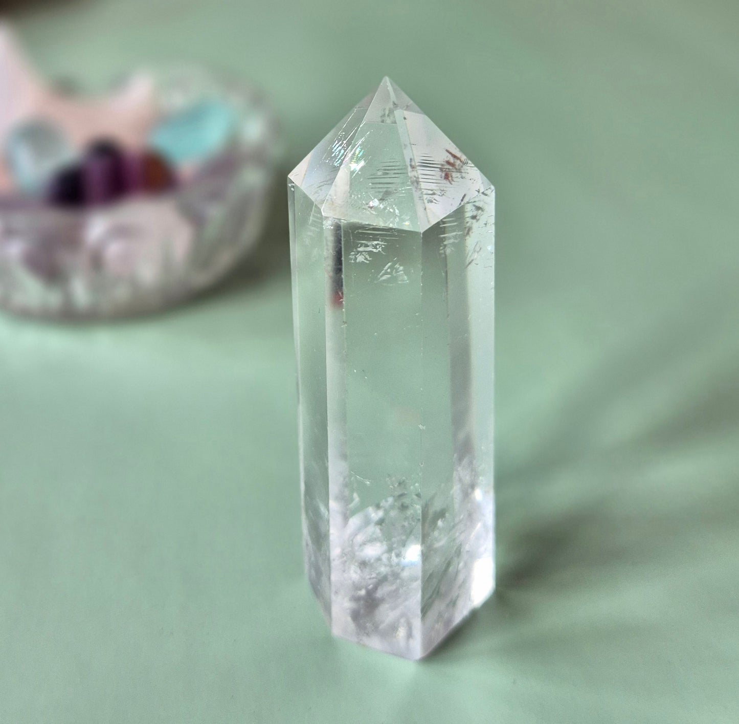 A+ Heldere Kwaliteit Edelsteen Bergkristal Toren / Obelisk (Clear Quartz Tower)