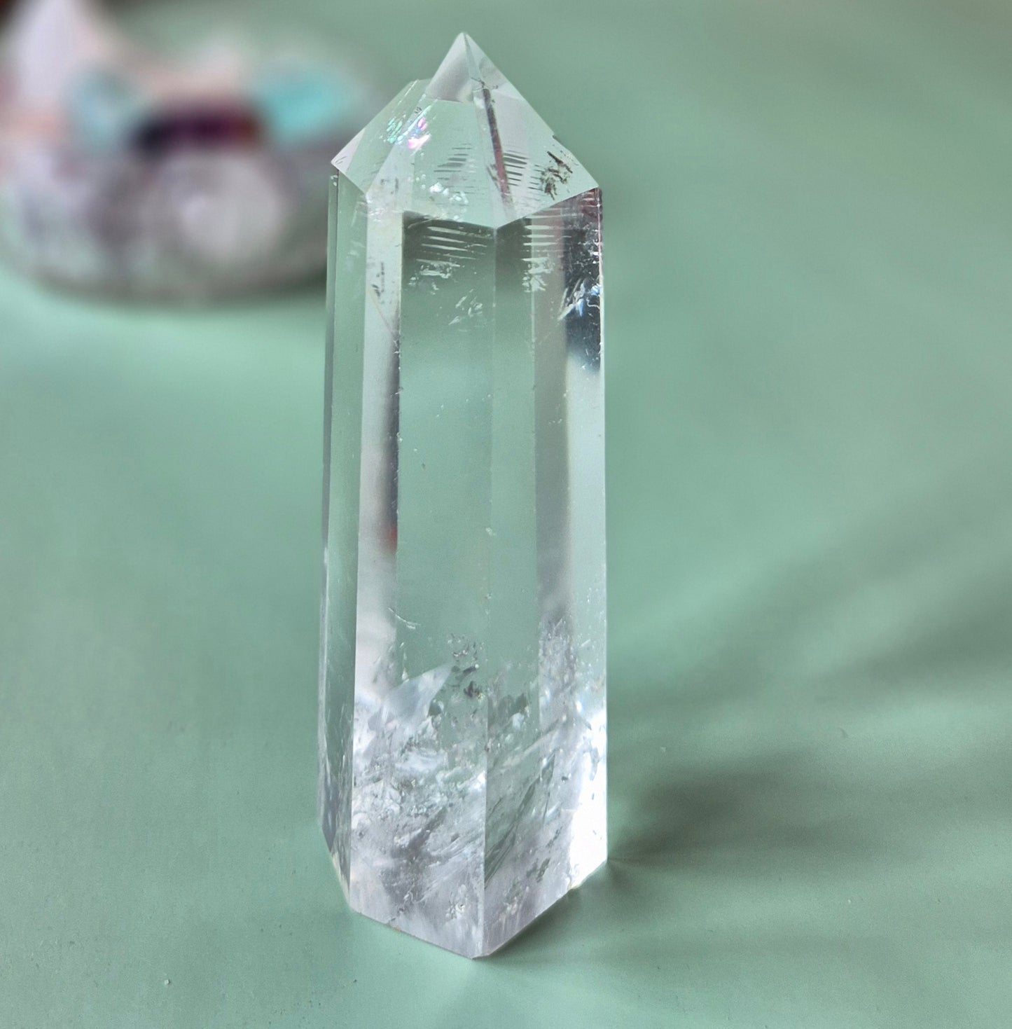A+ Heldere Kwaliteit Edelsteen Bergkristal Toren / Obelisk (Clear Quartz Tower)