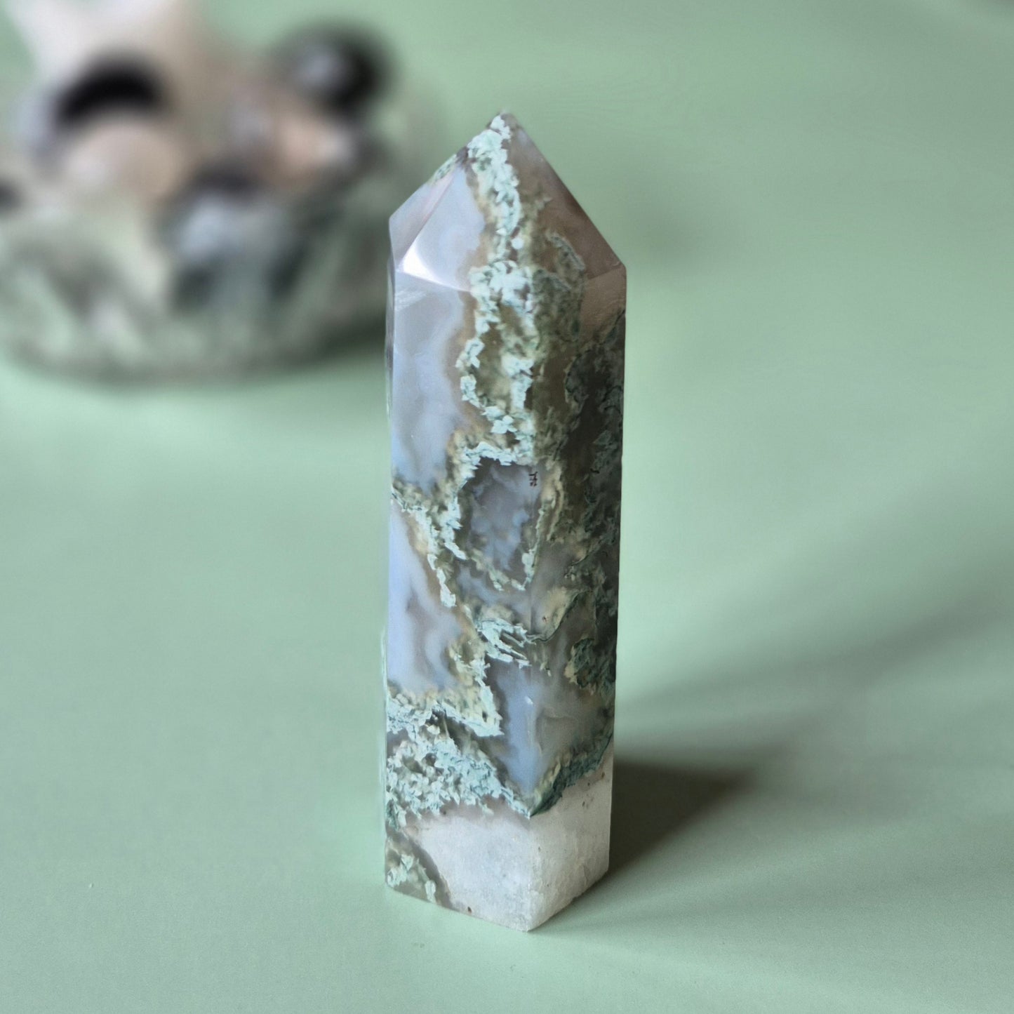 Druzy Mos Agaat Toren