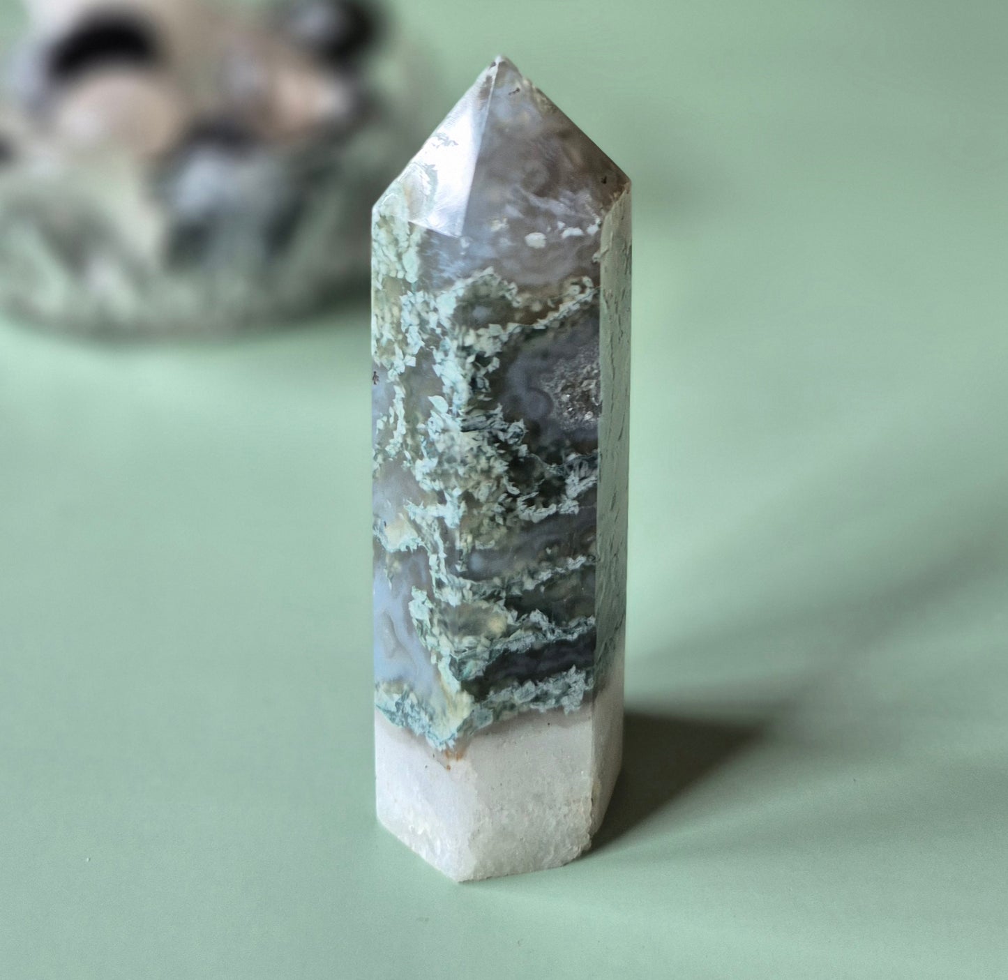 Druzy Mos Agaat Toren