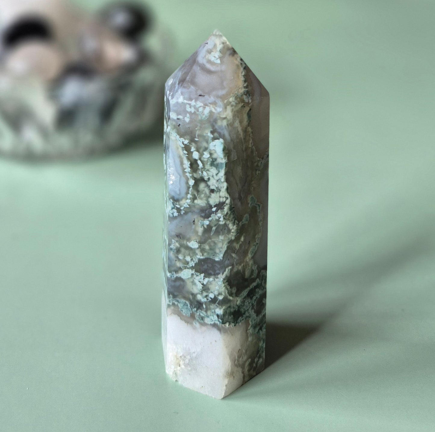 Druzy Mos Agaat Toren