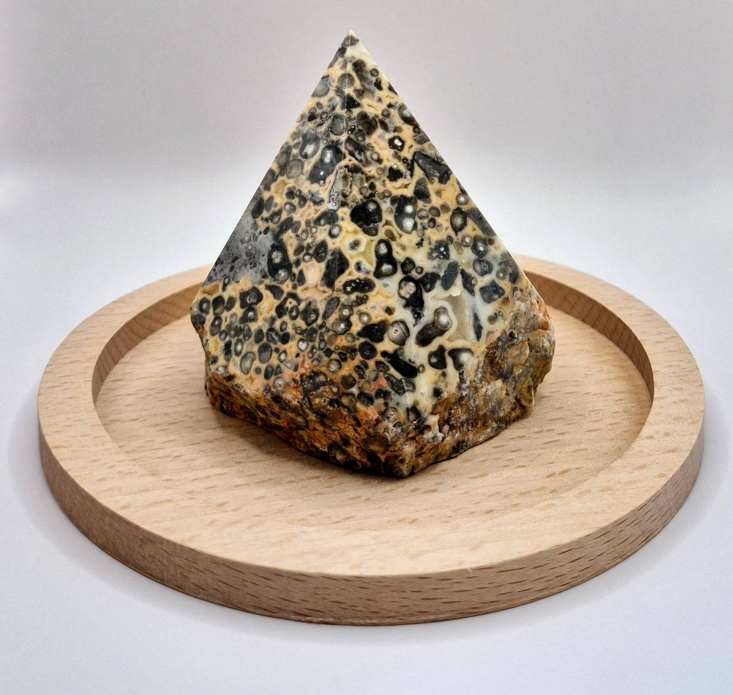 Crazy Agate Point (Half Raw, Half Polished)