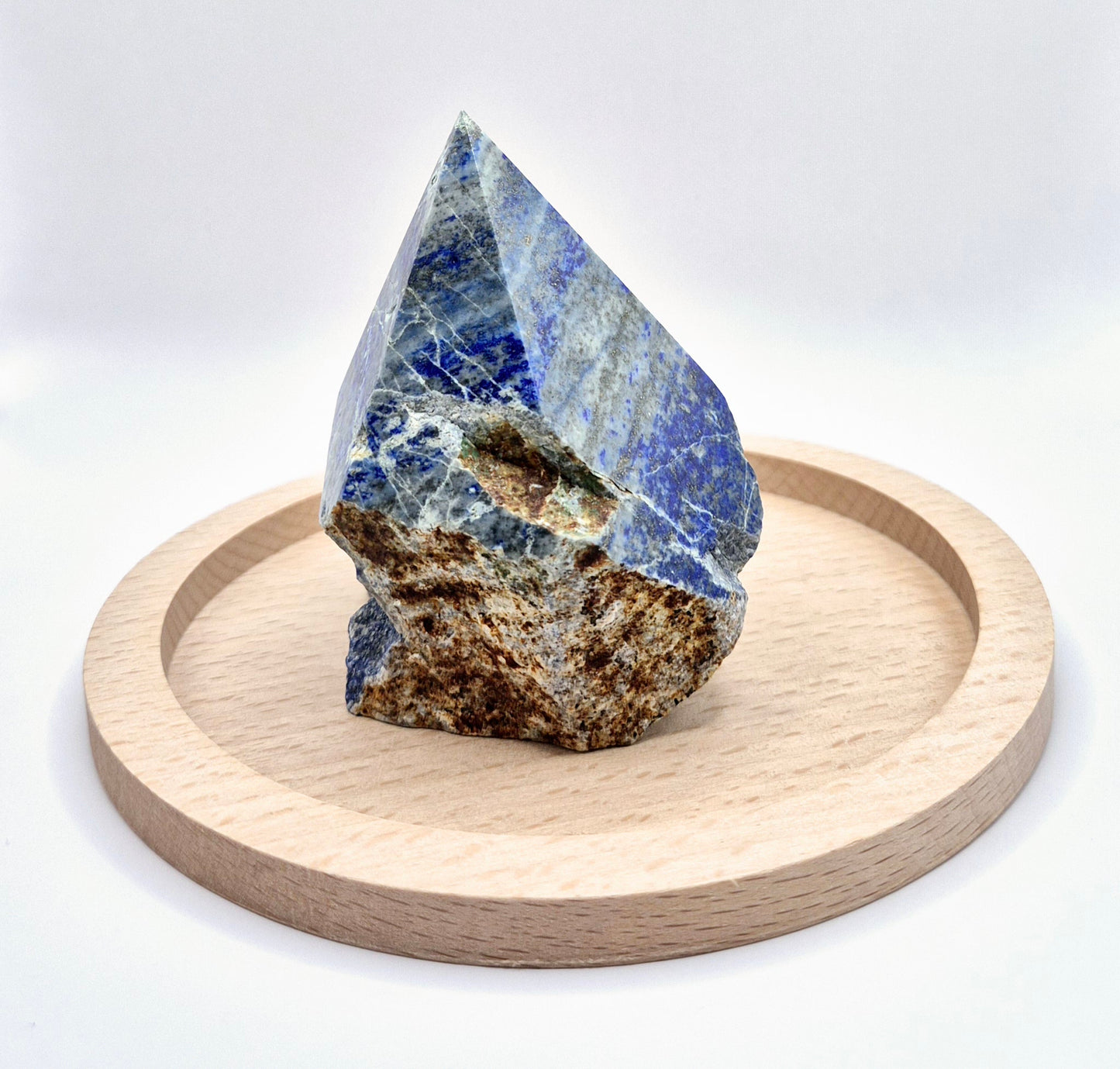 Lapis Lazuli Point (Half Raw, Half Polished)