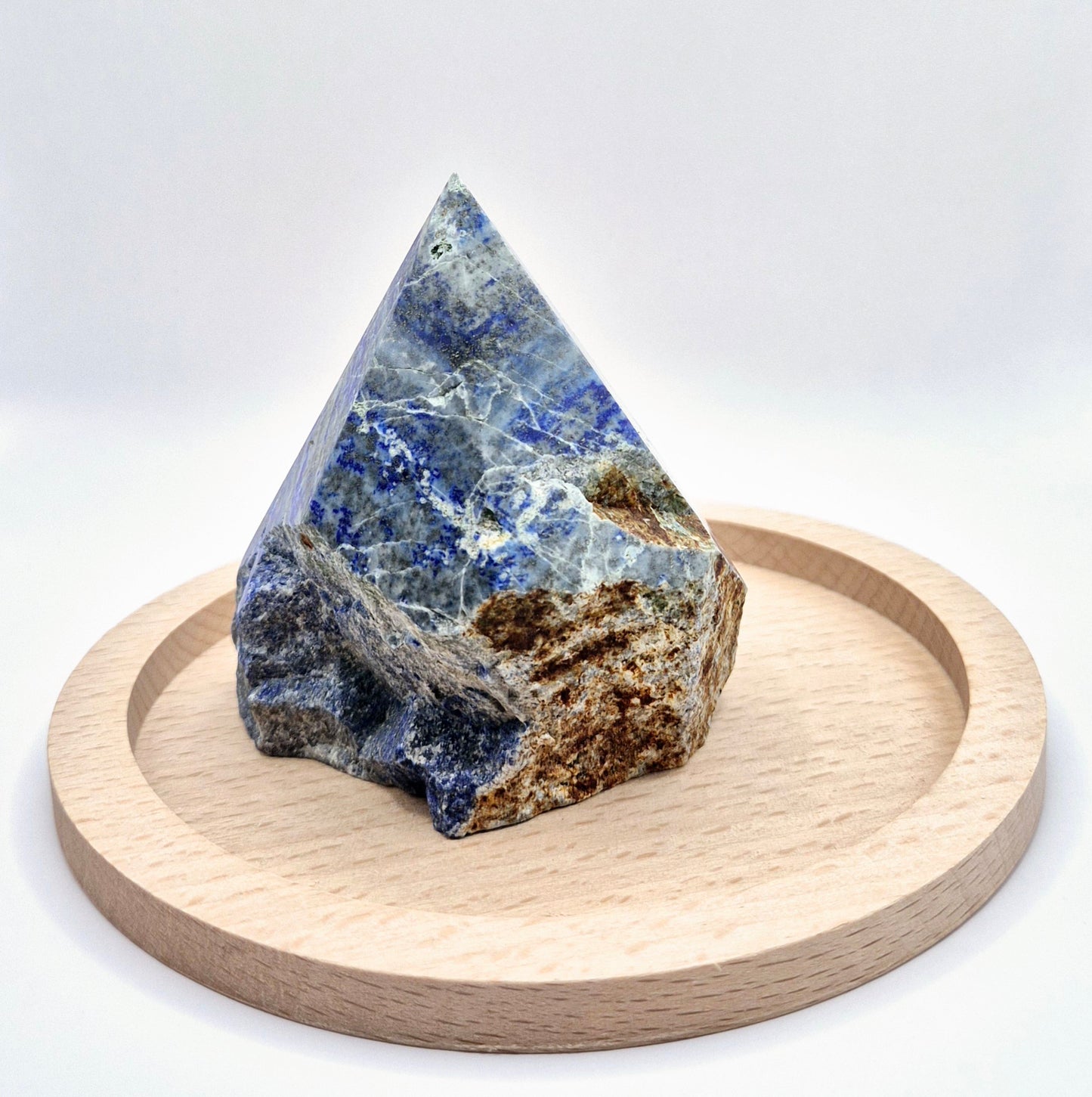 Lapis Lazuli Point (Half Raw, Half Polished)