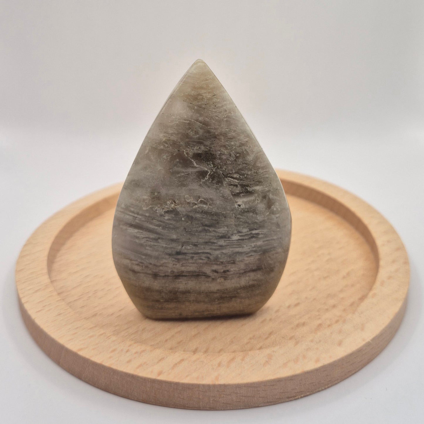 Garden Quartz 1000 Lagen Druppel - Drop Staande Edelsteen Kristal 119gr.