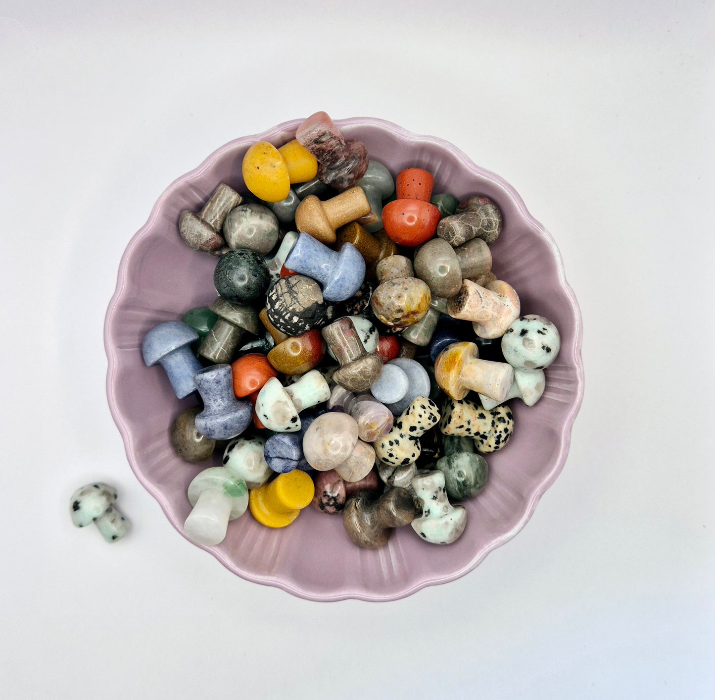 2cm Mini Edelsteen Paddenstoel Mix