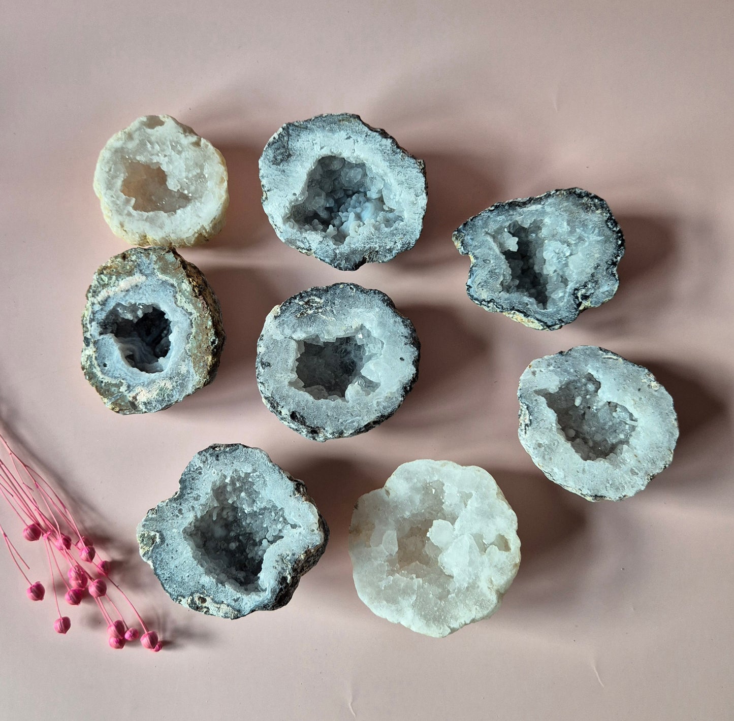 Mexikanischer Achat Druzy Geode 1 Stück