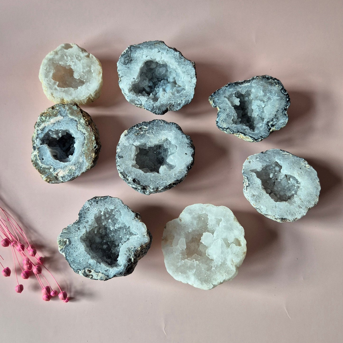 Mexikanischer Achat Druzy Geode 1 Stück