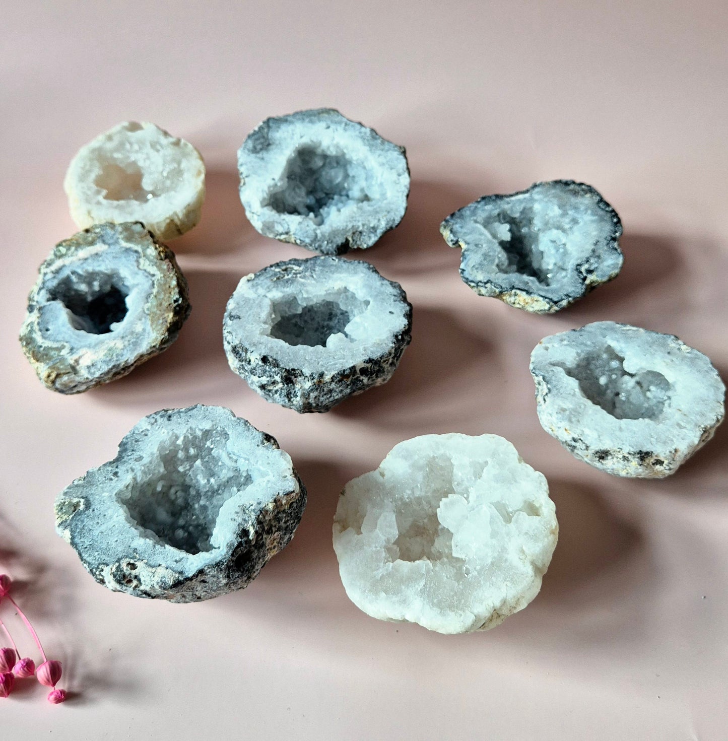 Mexikanischer Achat Druzy Geode 1 Stück