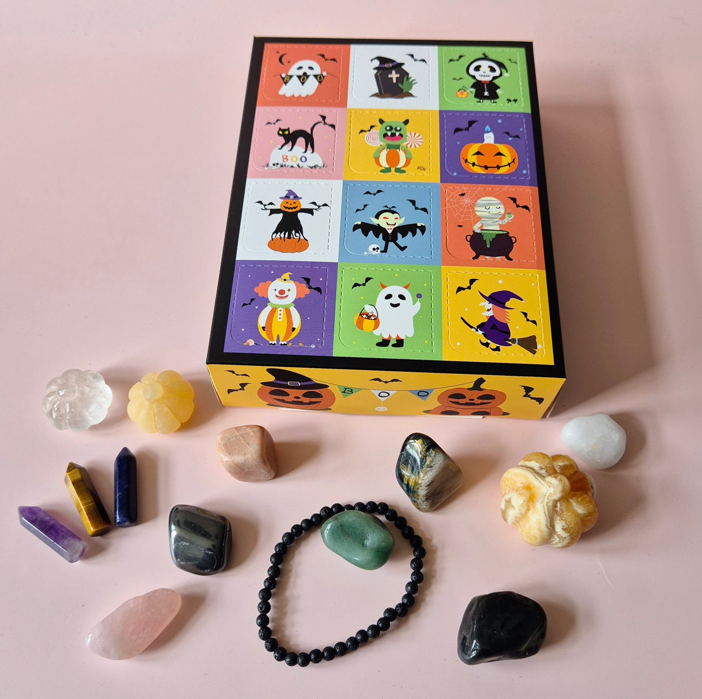 Halloween Crystal Advent Calendar – 12 Days of Halloween Surprises! 🎃🔮