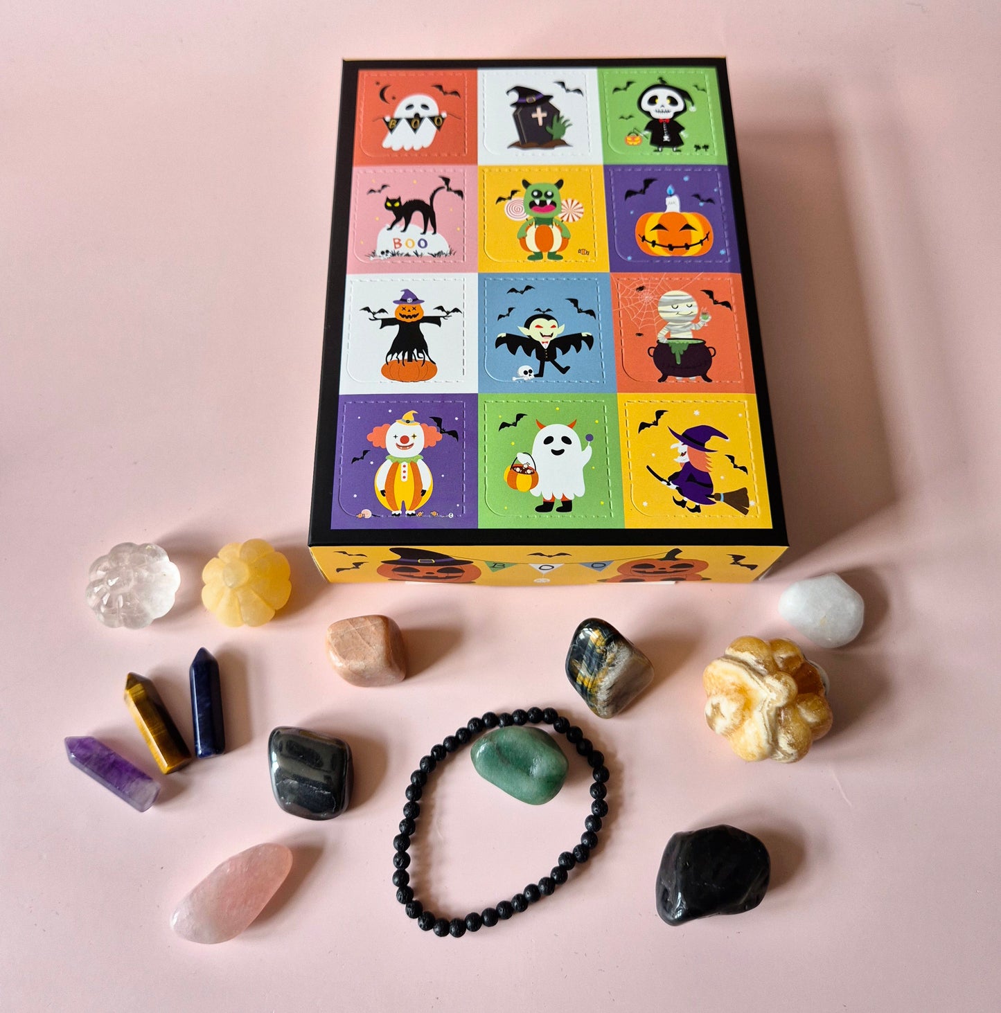 Halloween Crystal Advent Calendar – 12 Days of Halloween Surprises! 🎃🔮