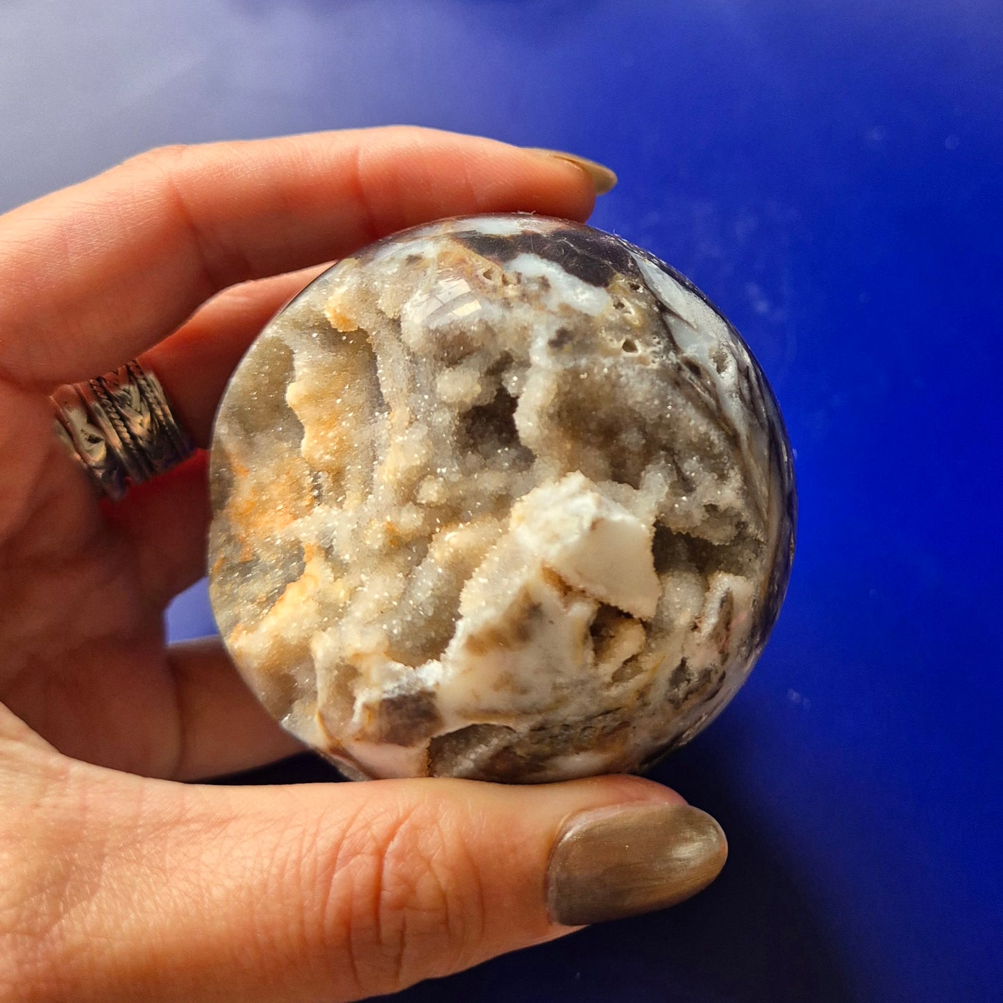 Edelsteen Druzy Sphalerite Bol Crystal Sphere