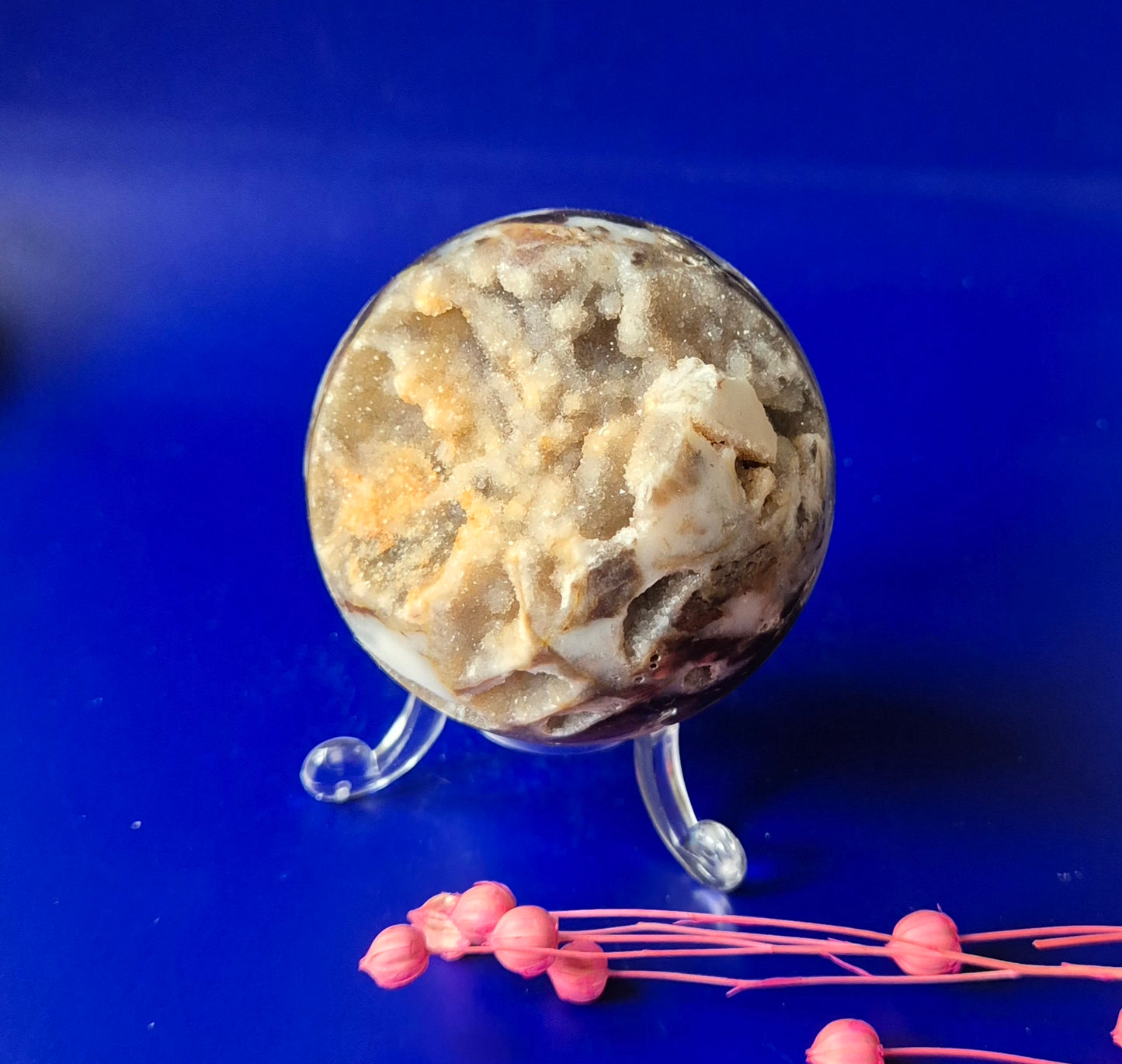 Edelsteen Druzy Sphalerite Bol Crystal Sphere