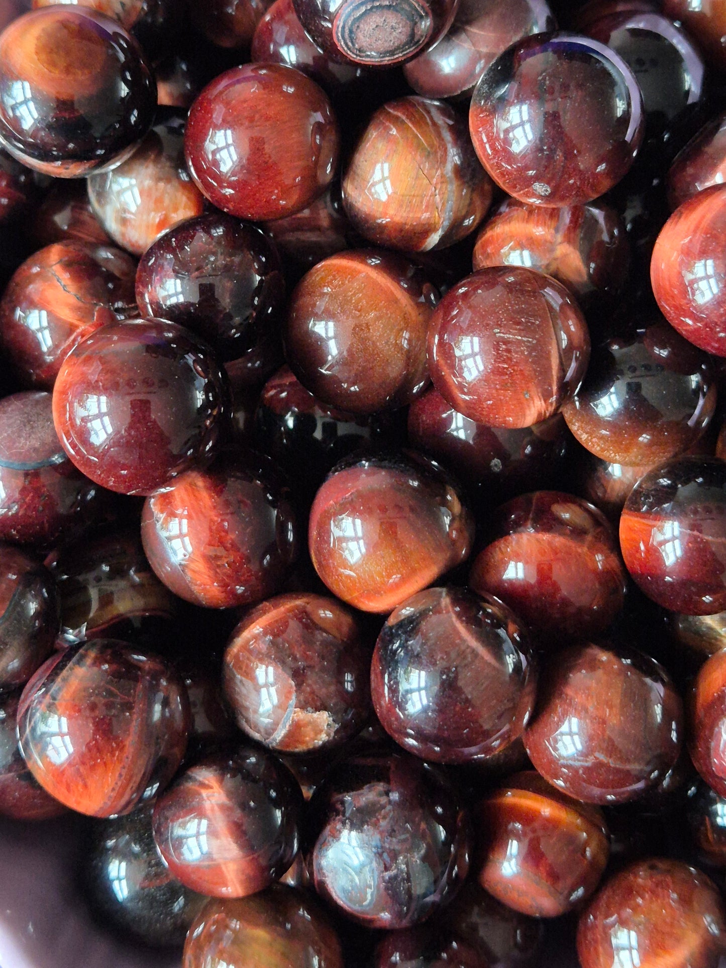 Mini Red Tiger Eye Sphere – 1-2cm