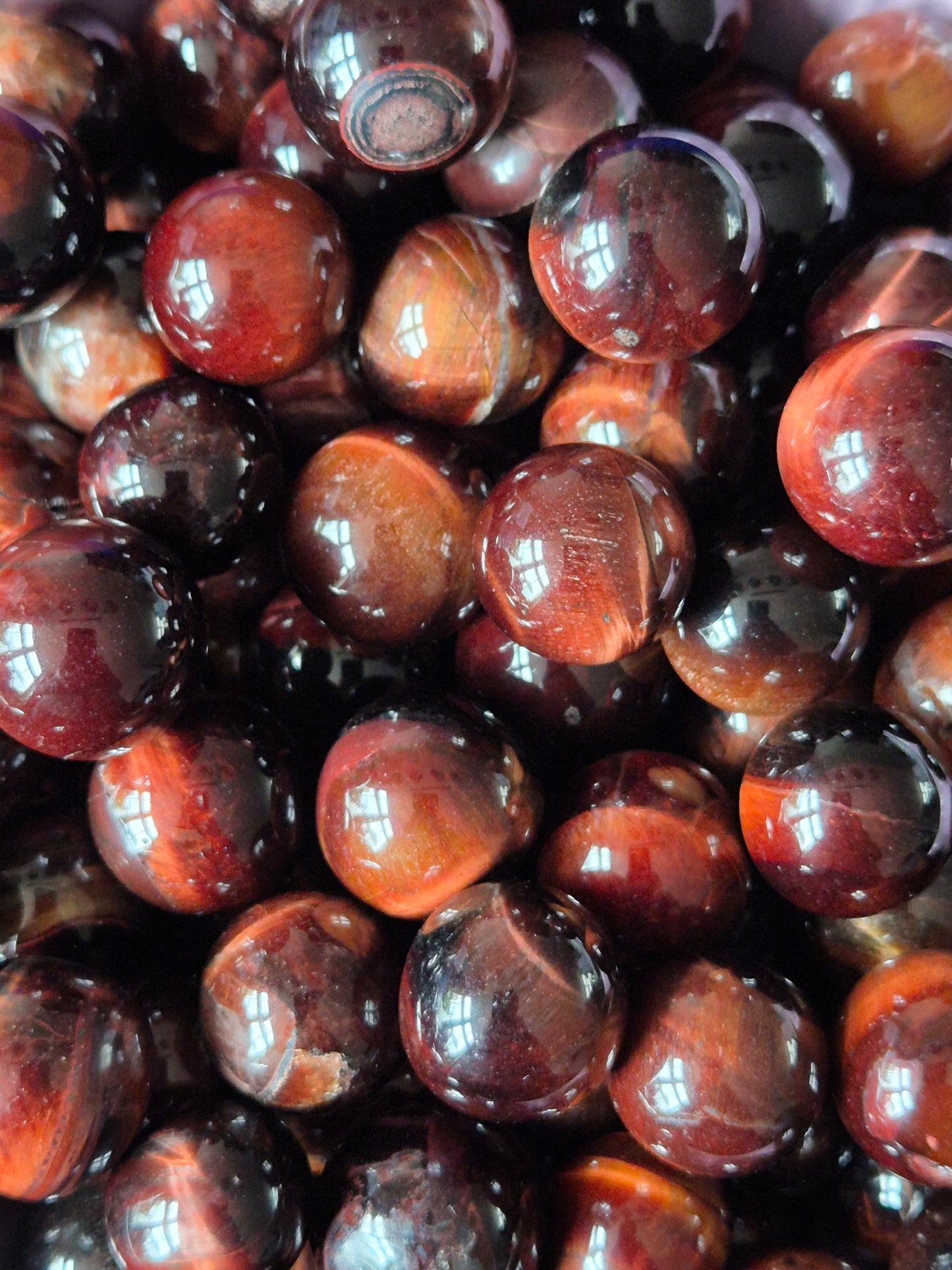Mini Red Tiger Eye Sphere – 1-2cm