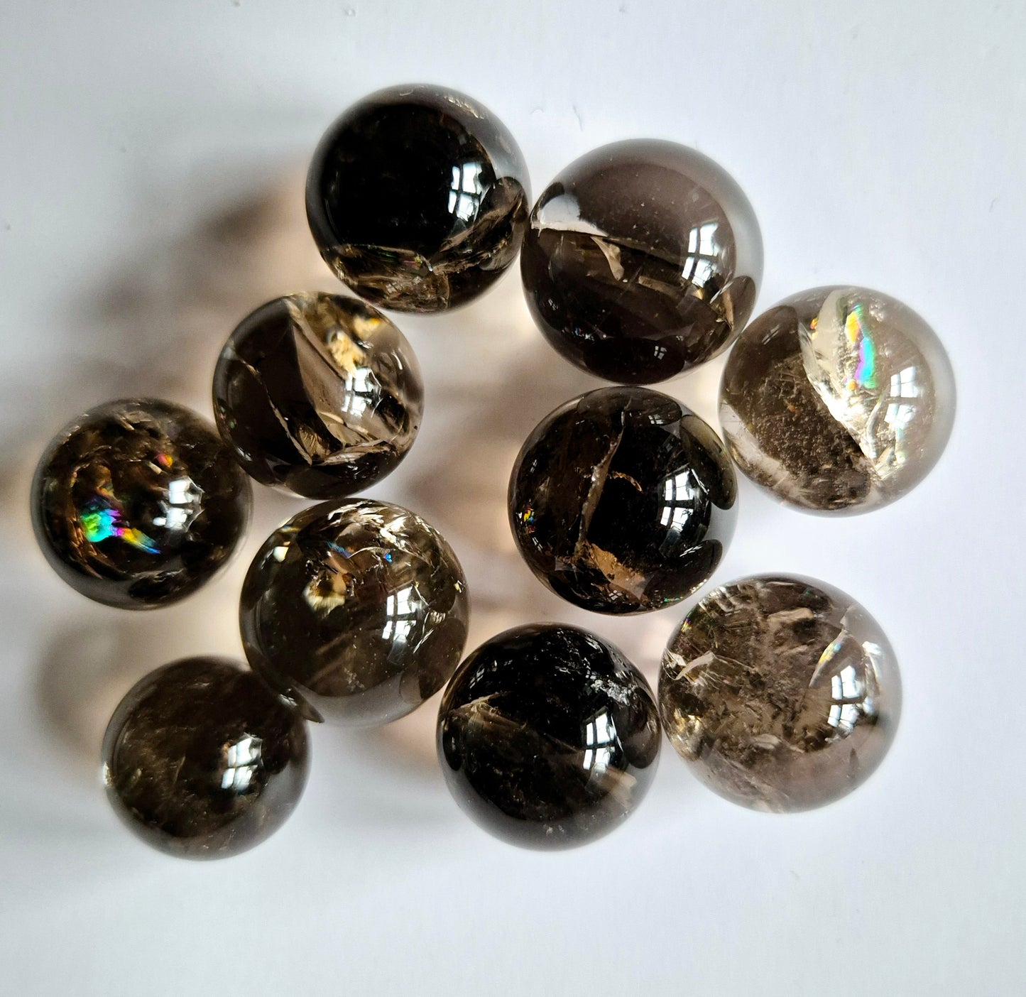 Ground and protect with a Smokey Quartz Sphere (2.5cm). Perfect for meditation, energy work, and adding balance to your crystal collection.
