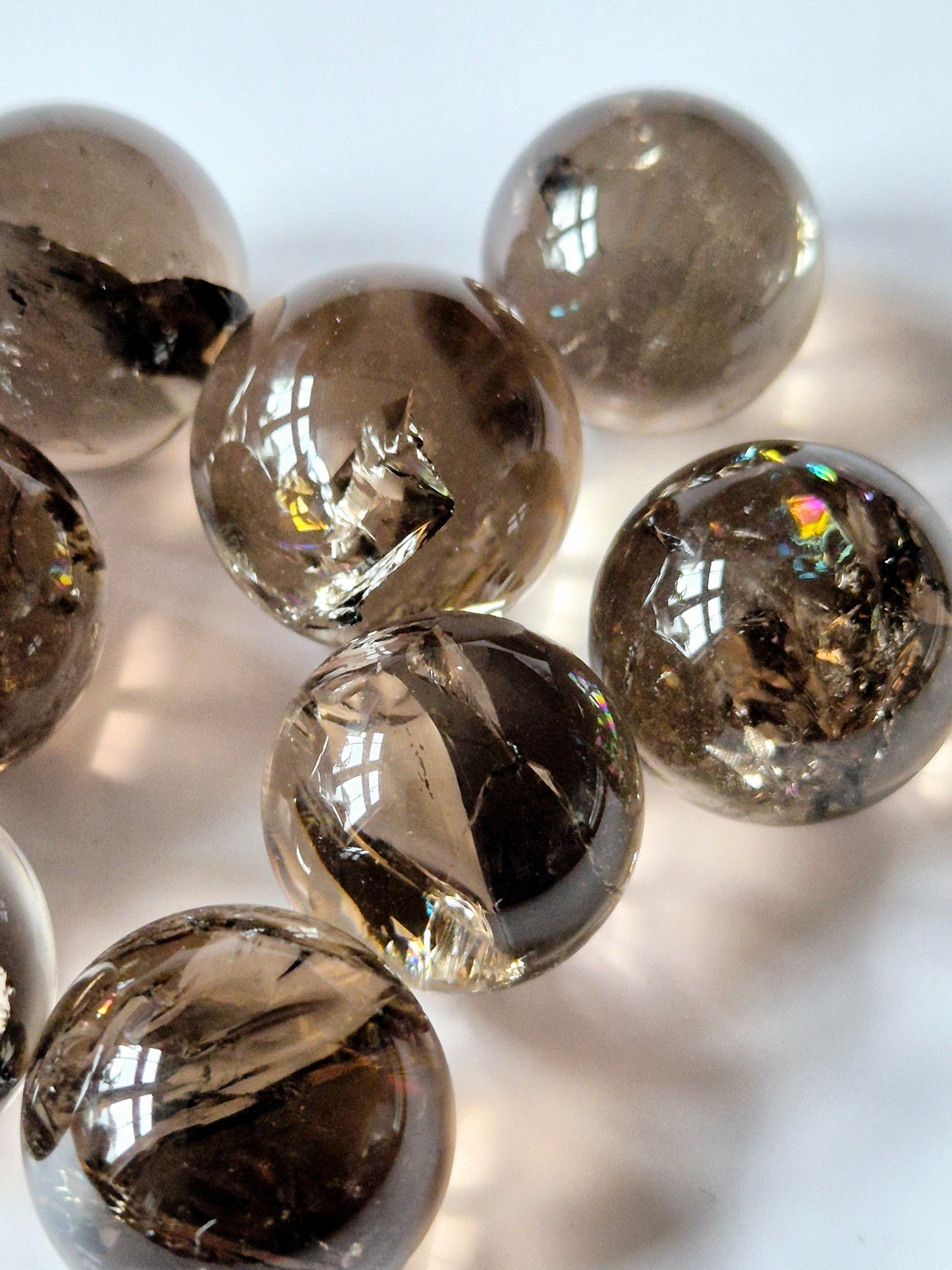 Rainbow Smokey Quartz Crystal Sphere A+ Quality – 1.5-2cm