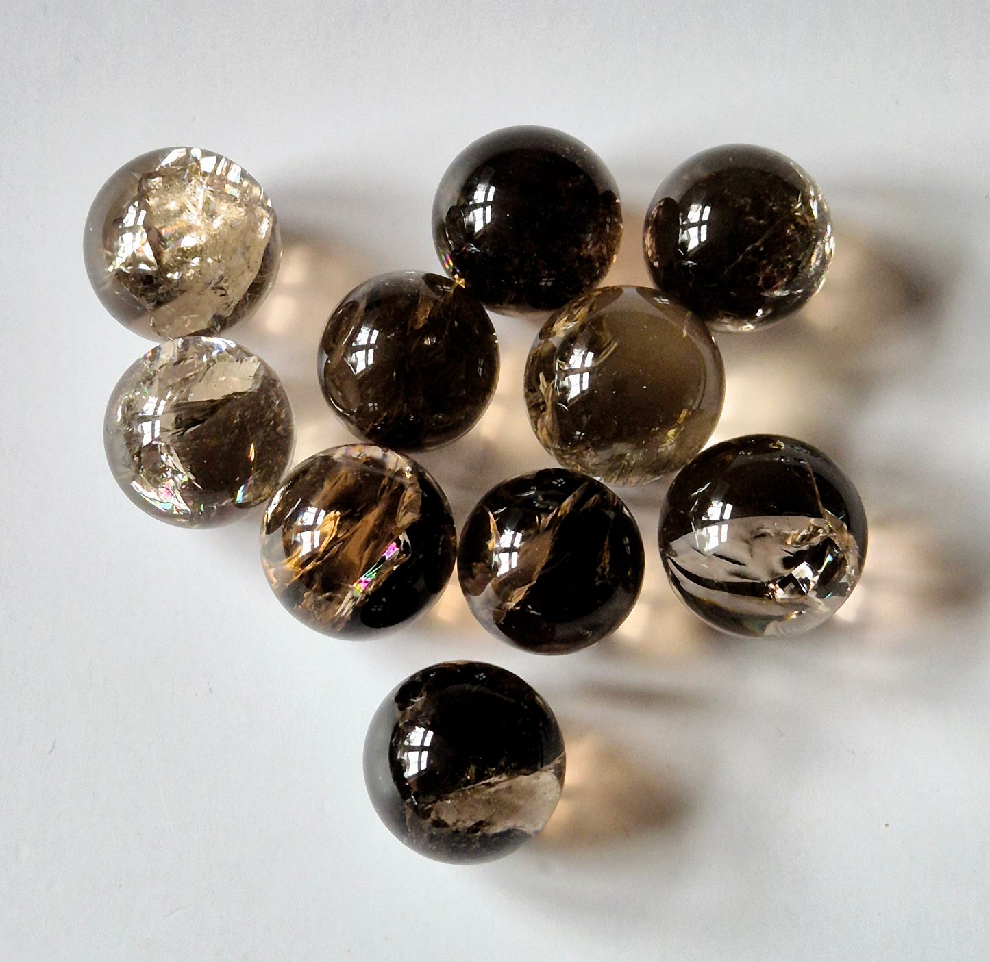 Ground and protect with a Smokey Quartz Sphere (2.5cm). Perfect for meditation, energy work, and adding balance to your crystal collection.