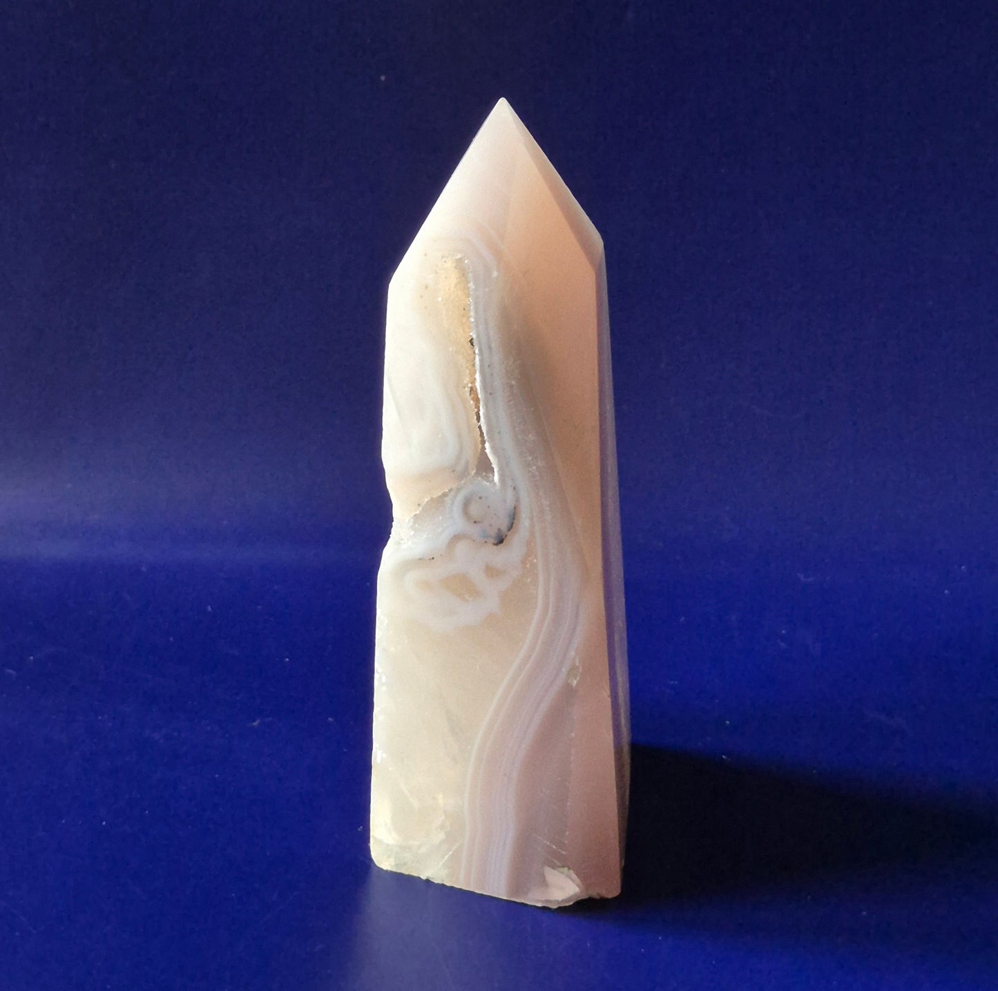 Grey Agate Druzy Tower