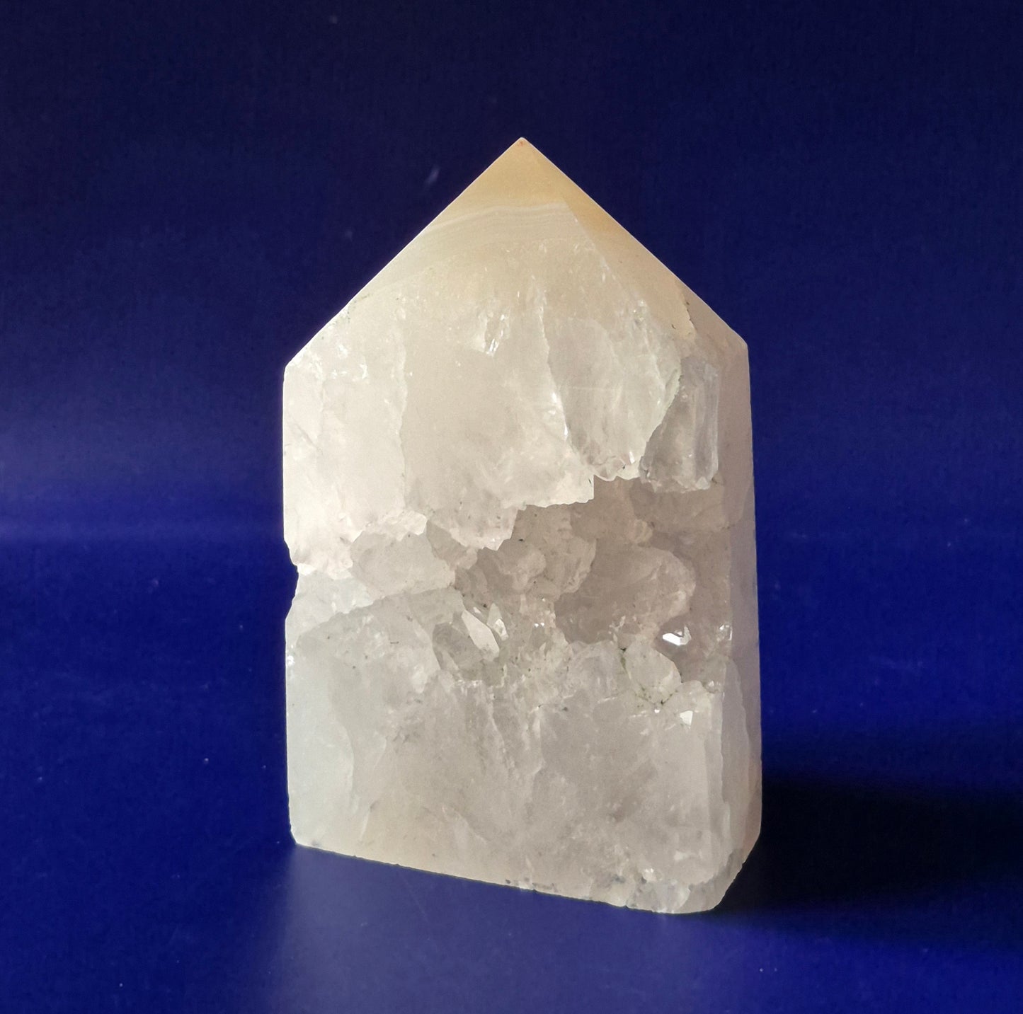 Grey Agate Druzy Tower