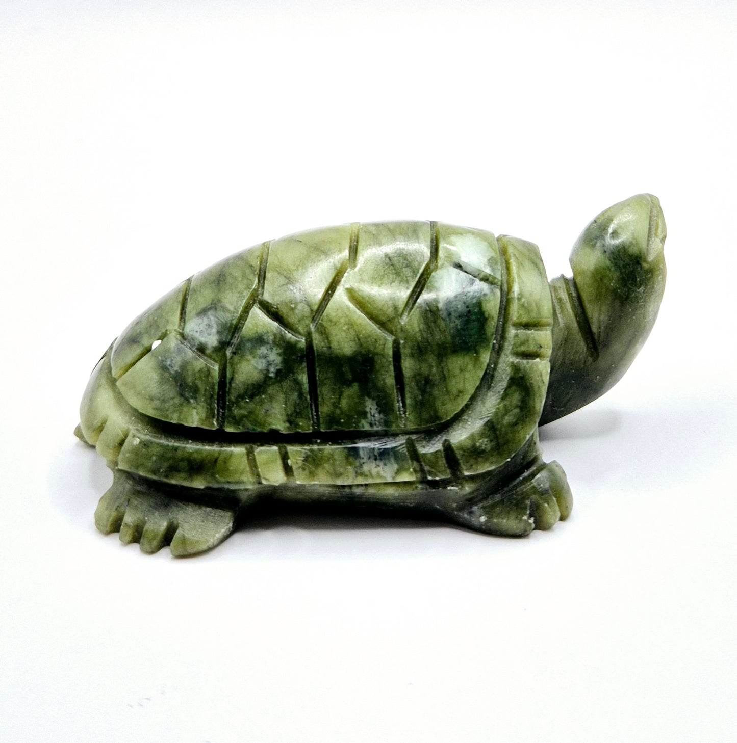 Nephrite Jade Schildpad Edelsteen Beeldje – 4,5x7,5 cm