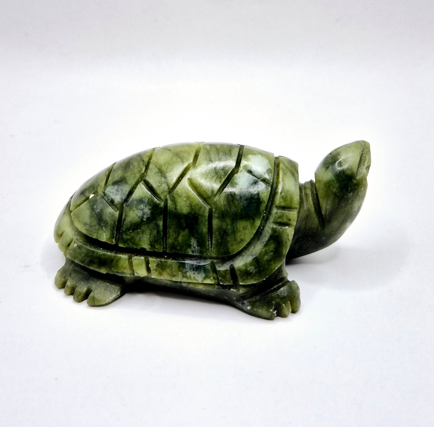Nephrite Jade Schildpad Edelsteen Beeldje – 4,5x7,5 cm