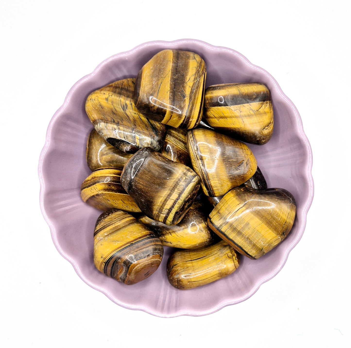 Crystal Tiger Eye A Quality Tumbled Gemstone 3-8cm
