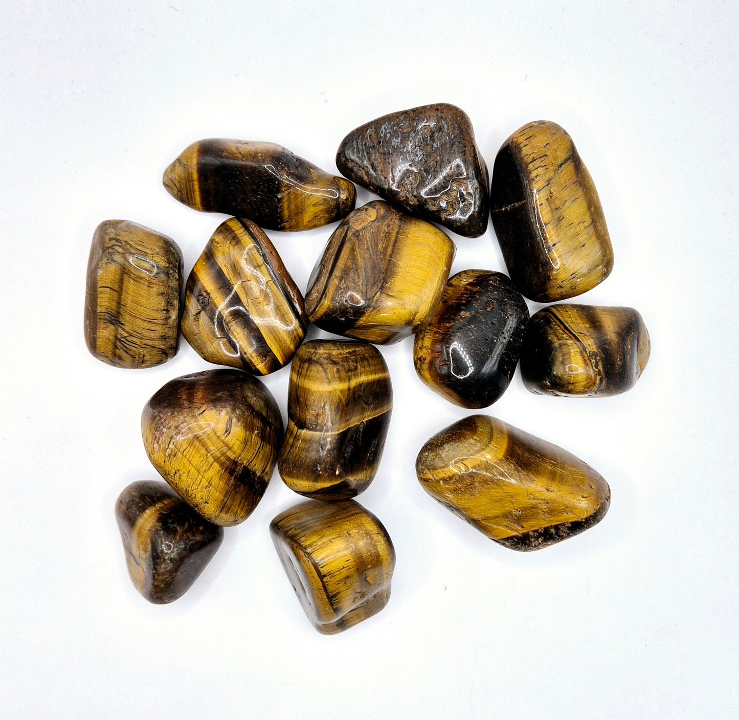 Crystal Tiger Eye A Quality Tumbled Gemstone 3-8cm