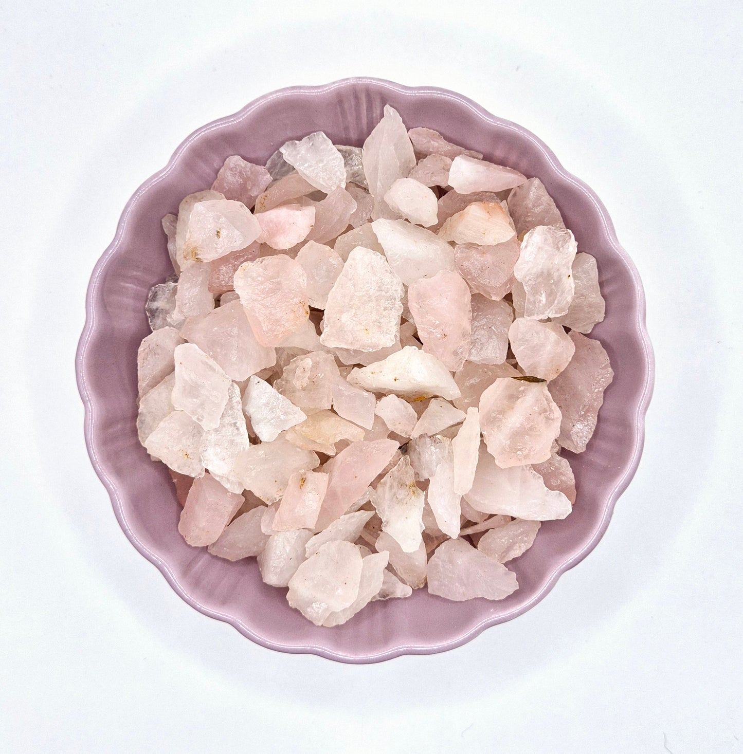 Crystal Rose Quartz Raw Chips Gemstone 0,5-1,5cm