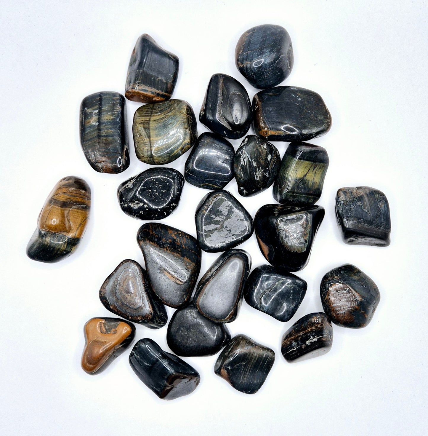 Crystal Falcons Eye A Quality Tumbled Gemstone 2,5-3,5cm