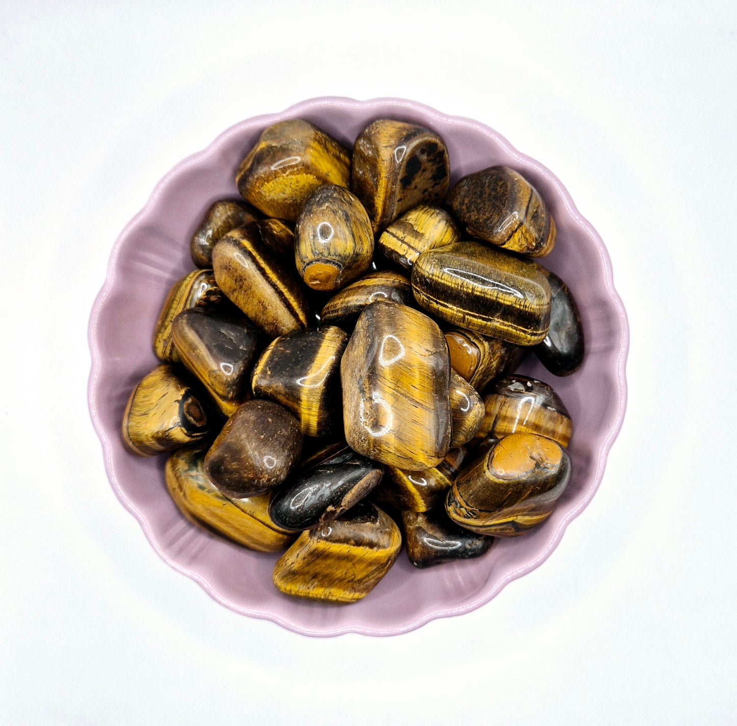 Crystal Tiger Eye A Quality Tumbled Gemstone 3-4cm