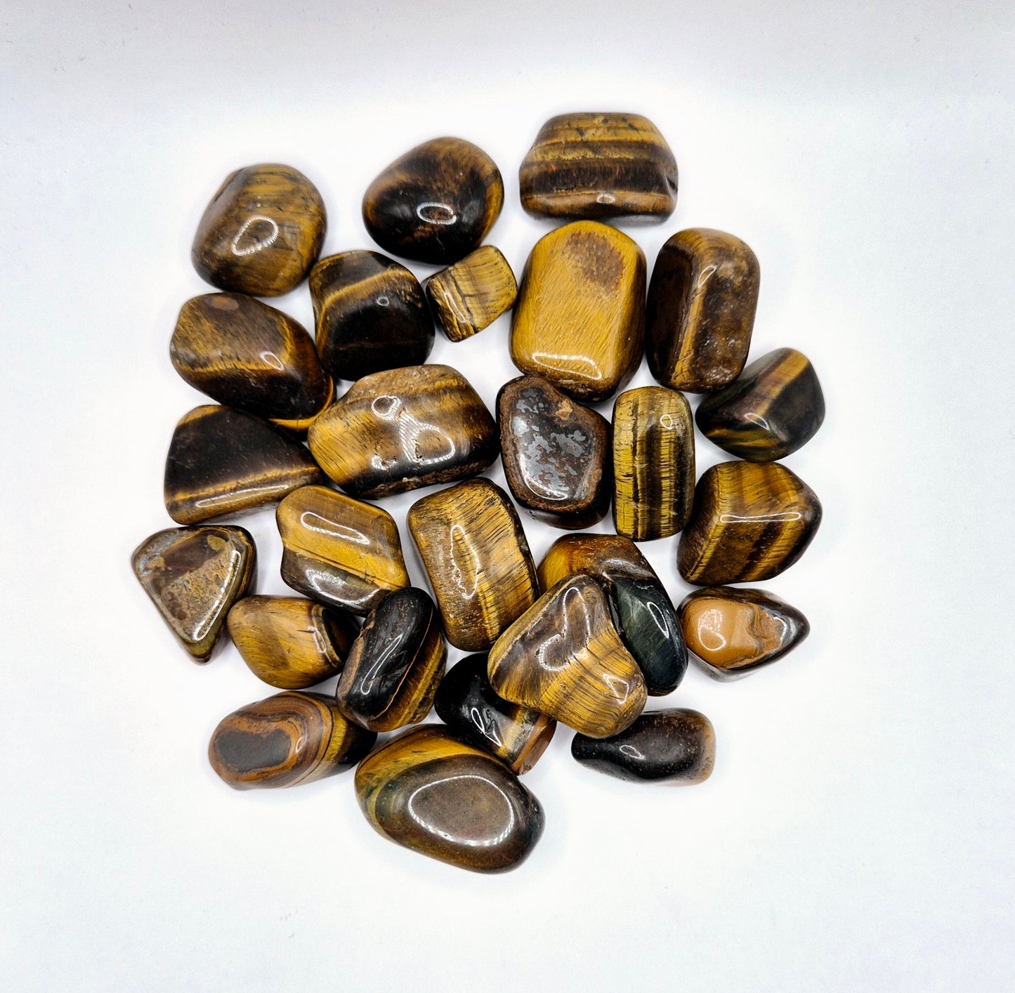 Crystal Tiger Eye A Quality Tumbled Gemstone 3-4cm