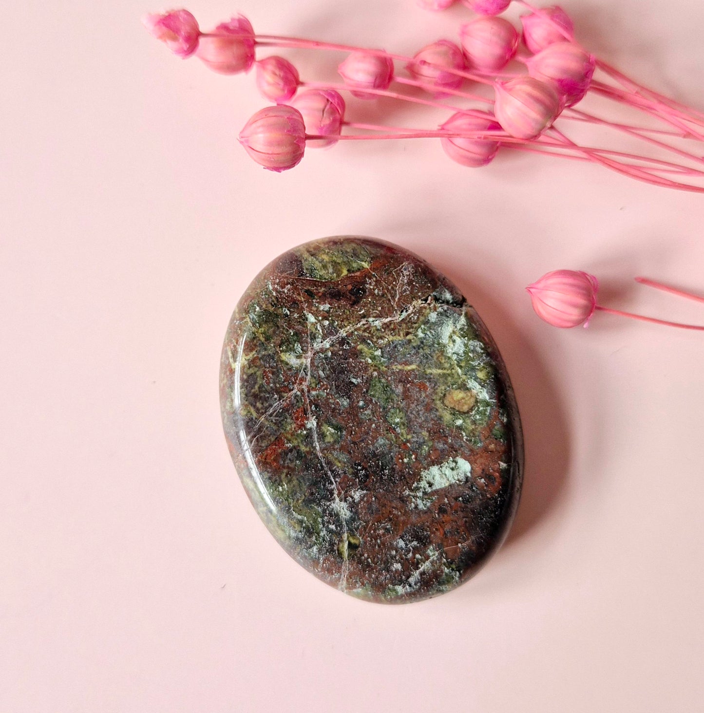 Dragon Blood (Dragon Blood Jasper) Worry Stone – Thumb Stone for Peace and Balance